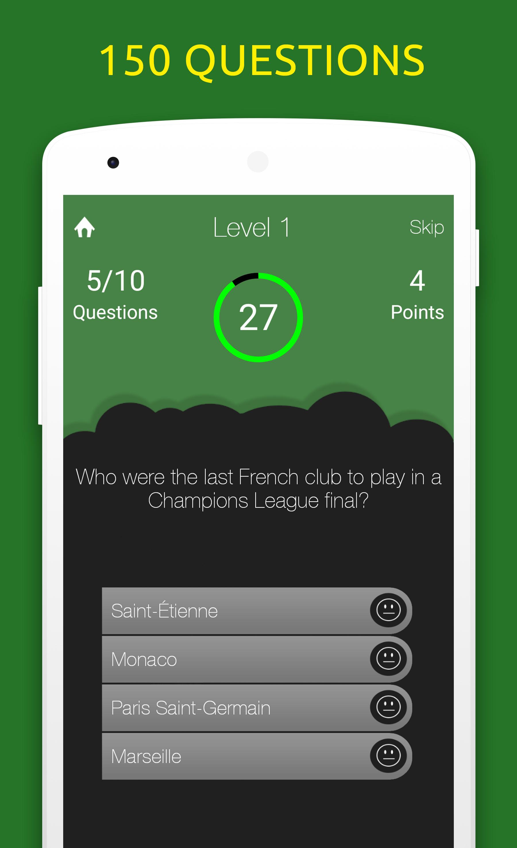 اسکرین شات 1 برنامه Football Quiz: Soccer Trivia