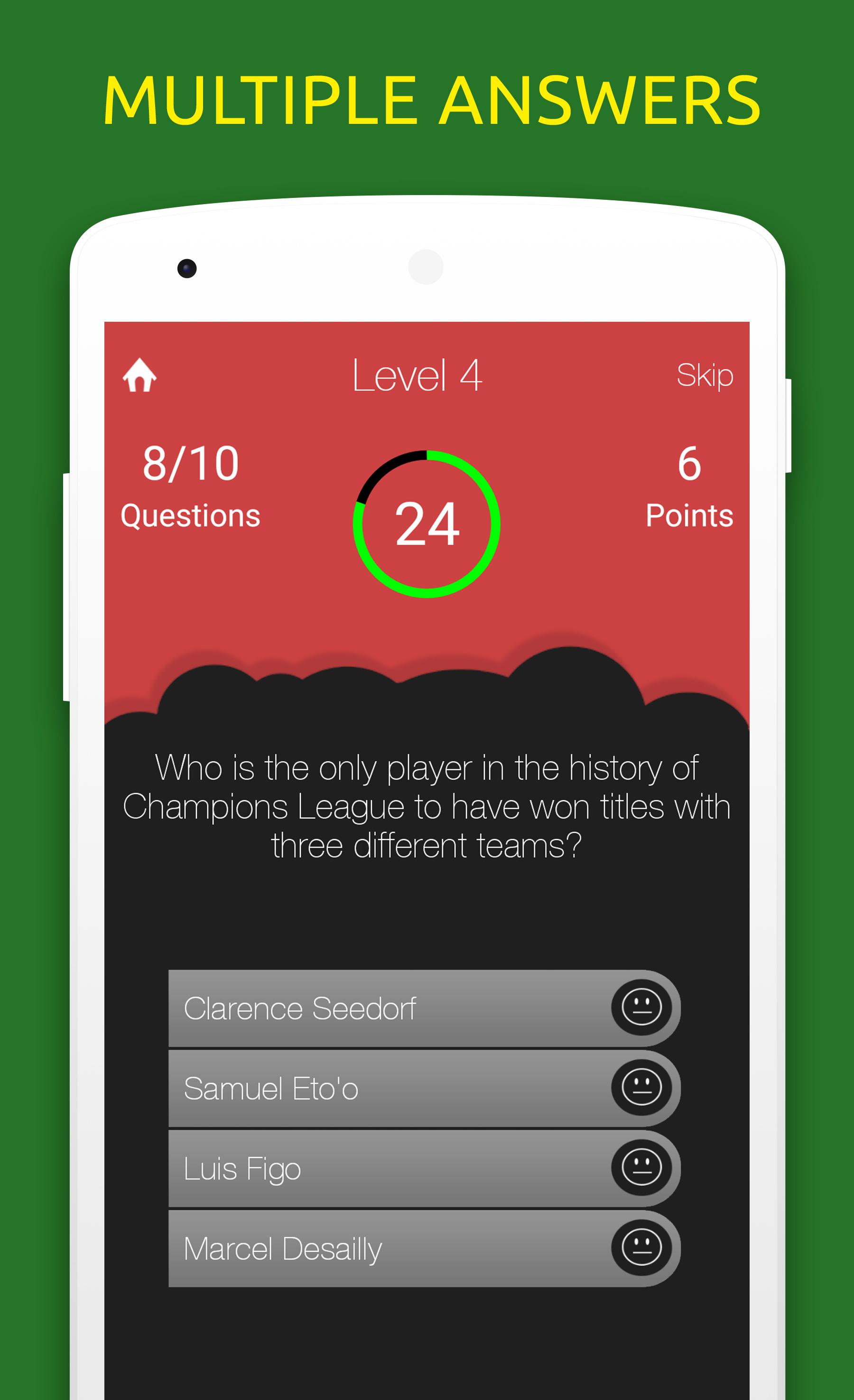 اسکرین شات 2 برنامه Football Quiz: Soccer Trivia