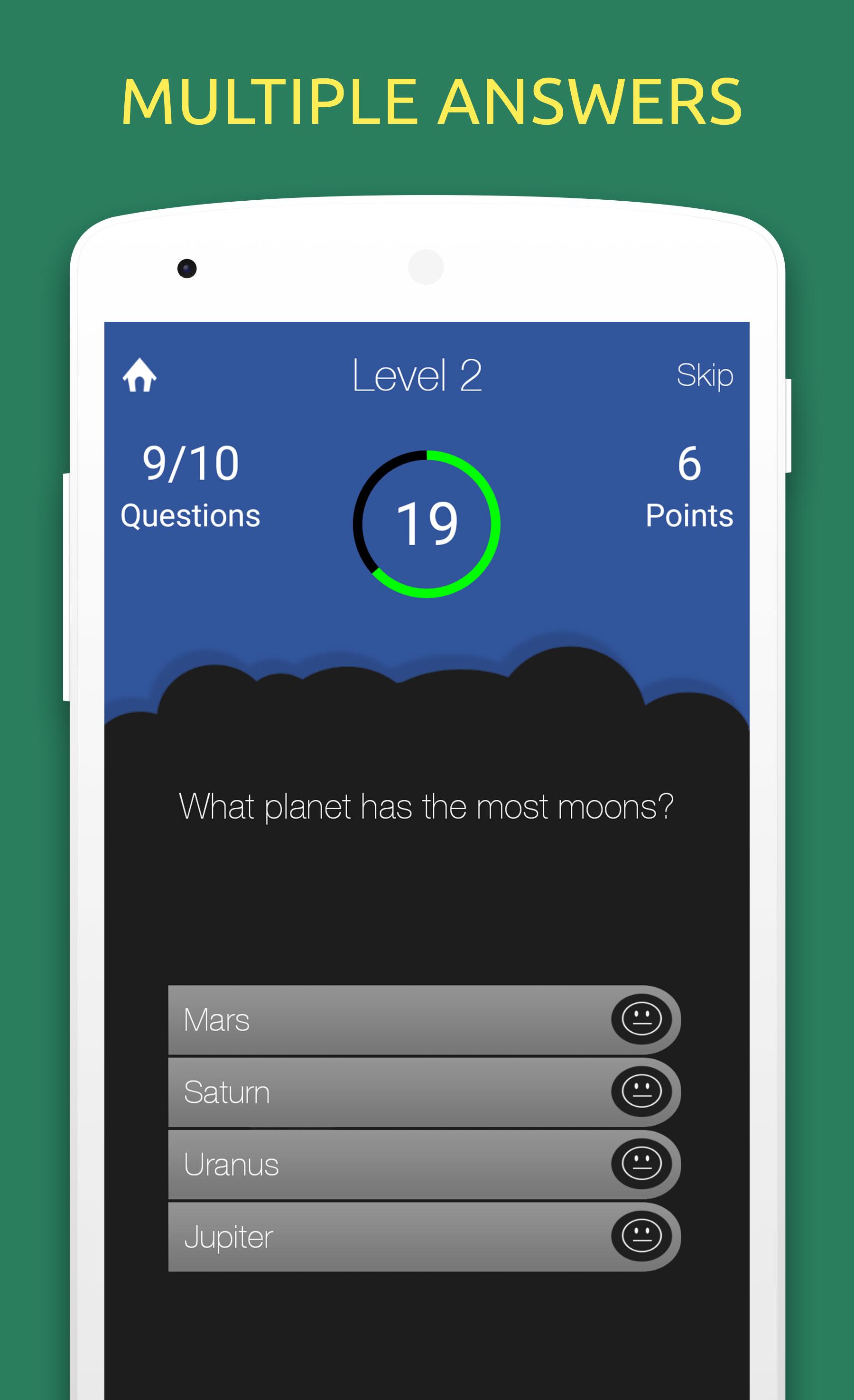 اسکرین شات 2 برنامه Science Quiz Test Trivia Game
