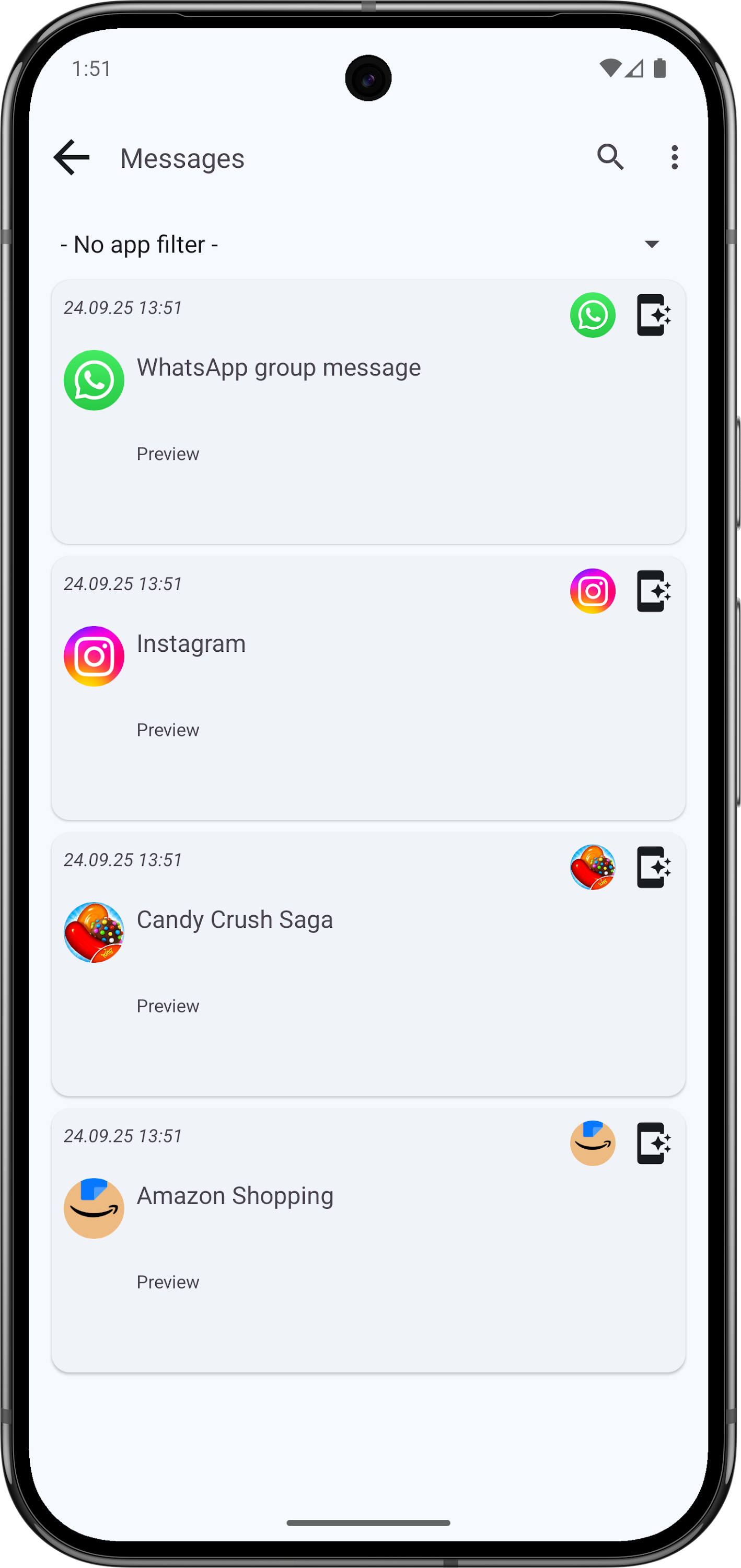 اسکرین شات 6 برنامه LED Blinker Notification Light