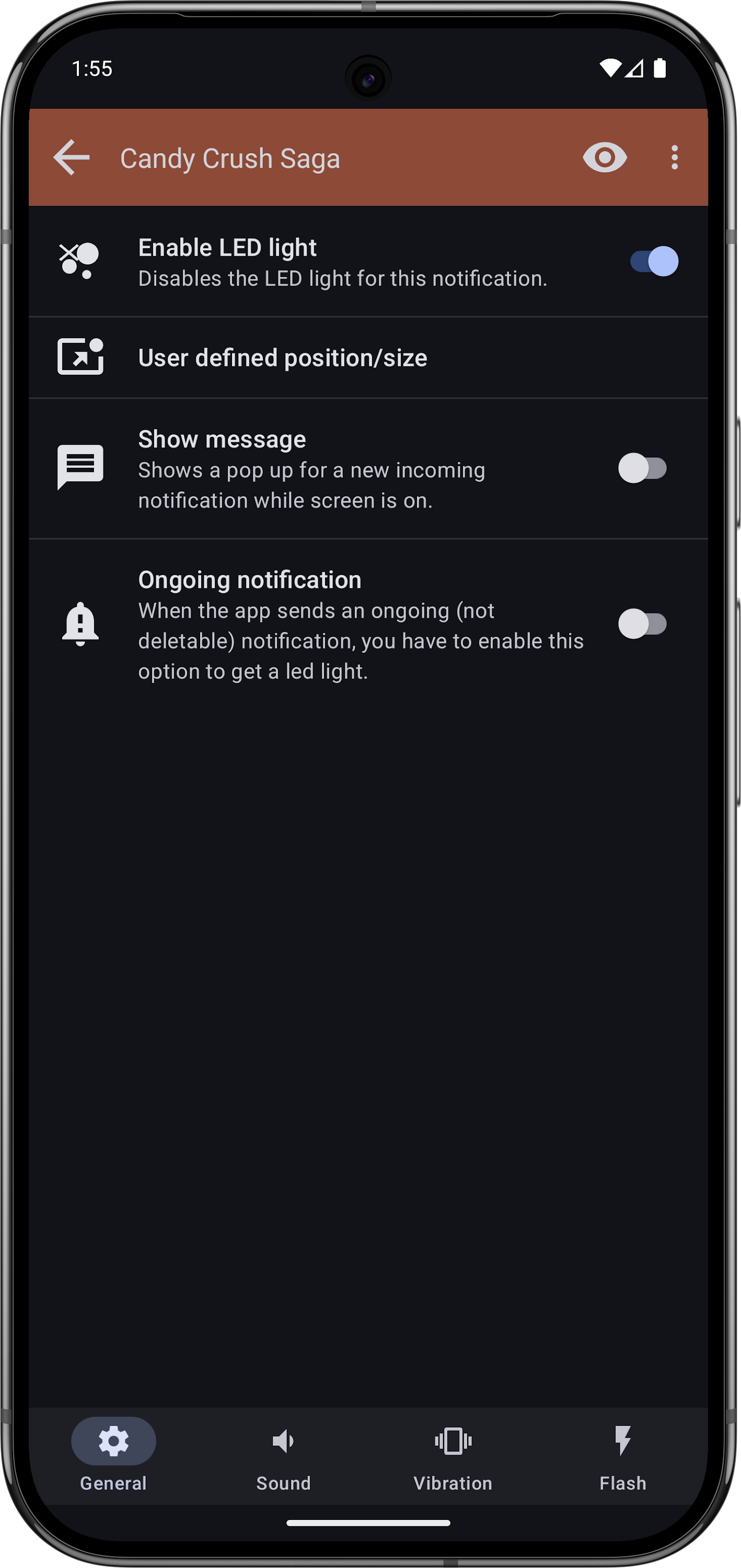 اسکرین شات 8 برنامه LED Blinker Notification Light
