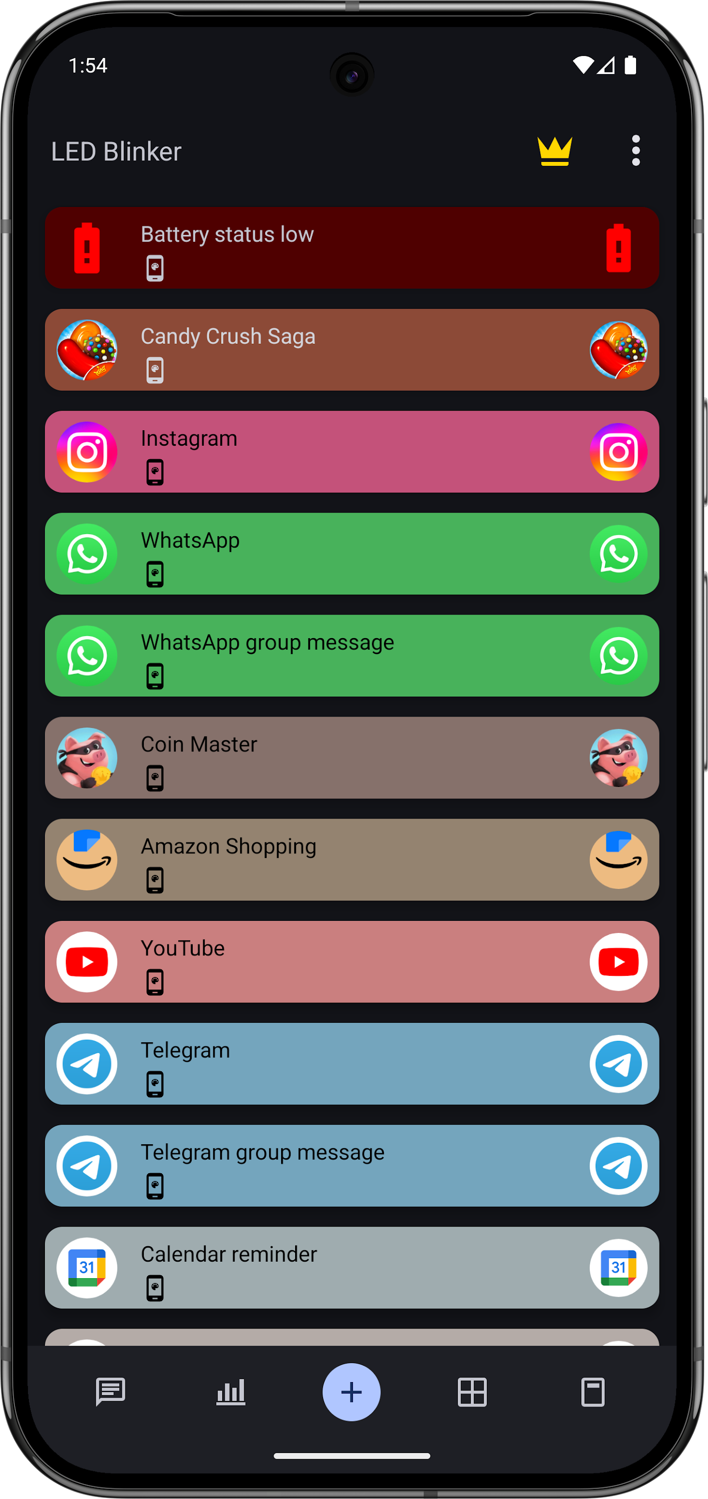 اسکرین شات 3 برنامه LED Blinker Notification Light