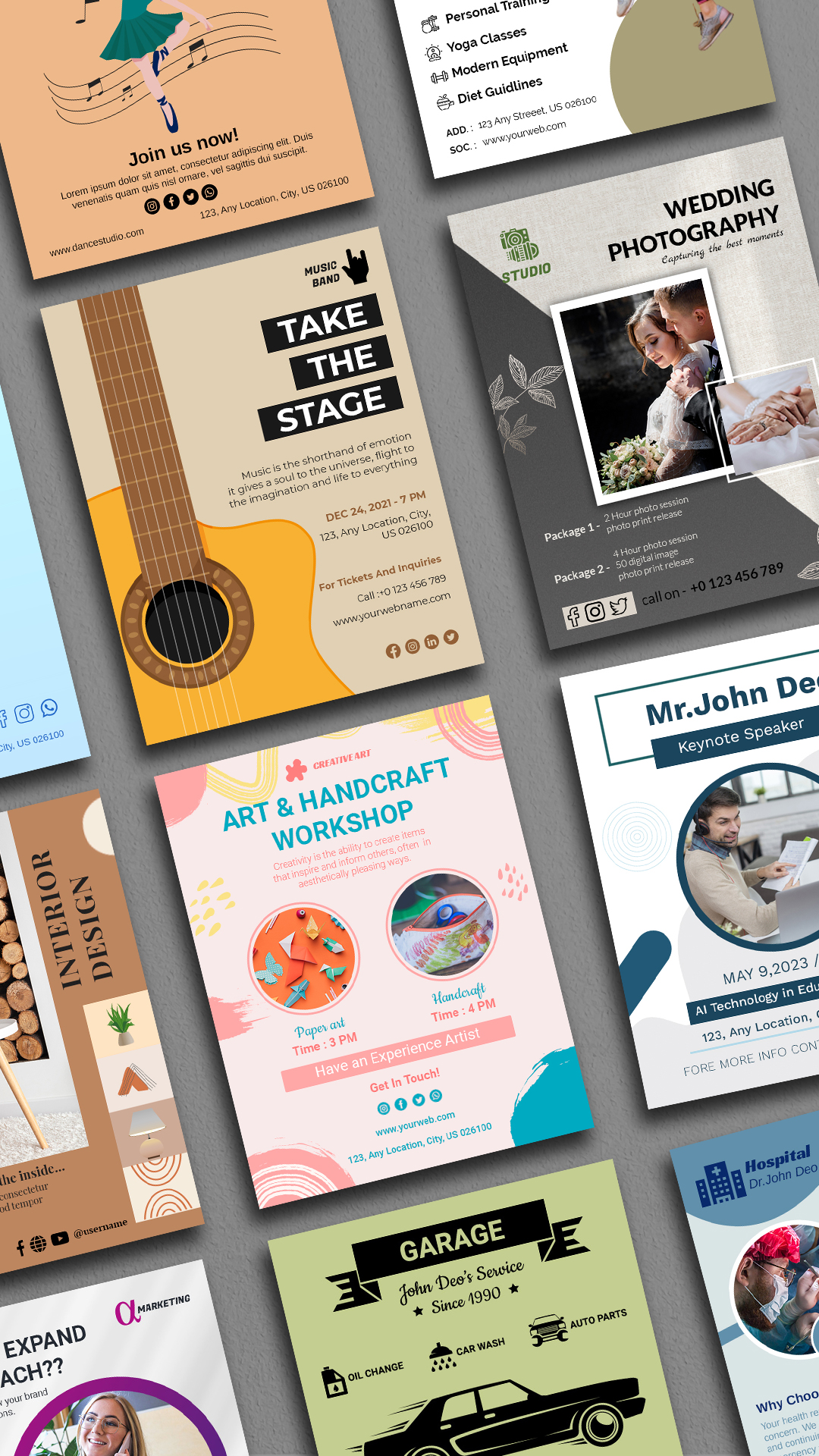 اسکرین شات 2 برنامه Flyer Maker, Poster Maker