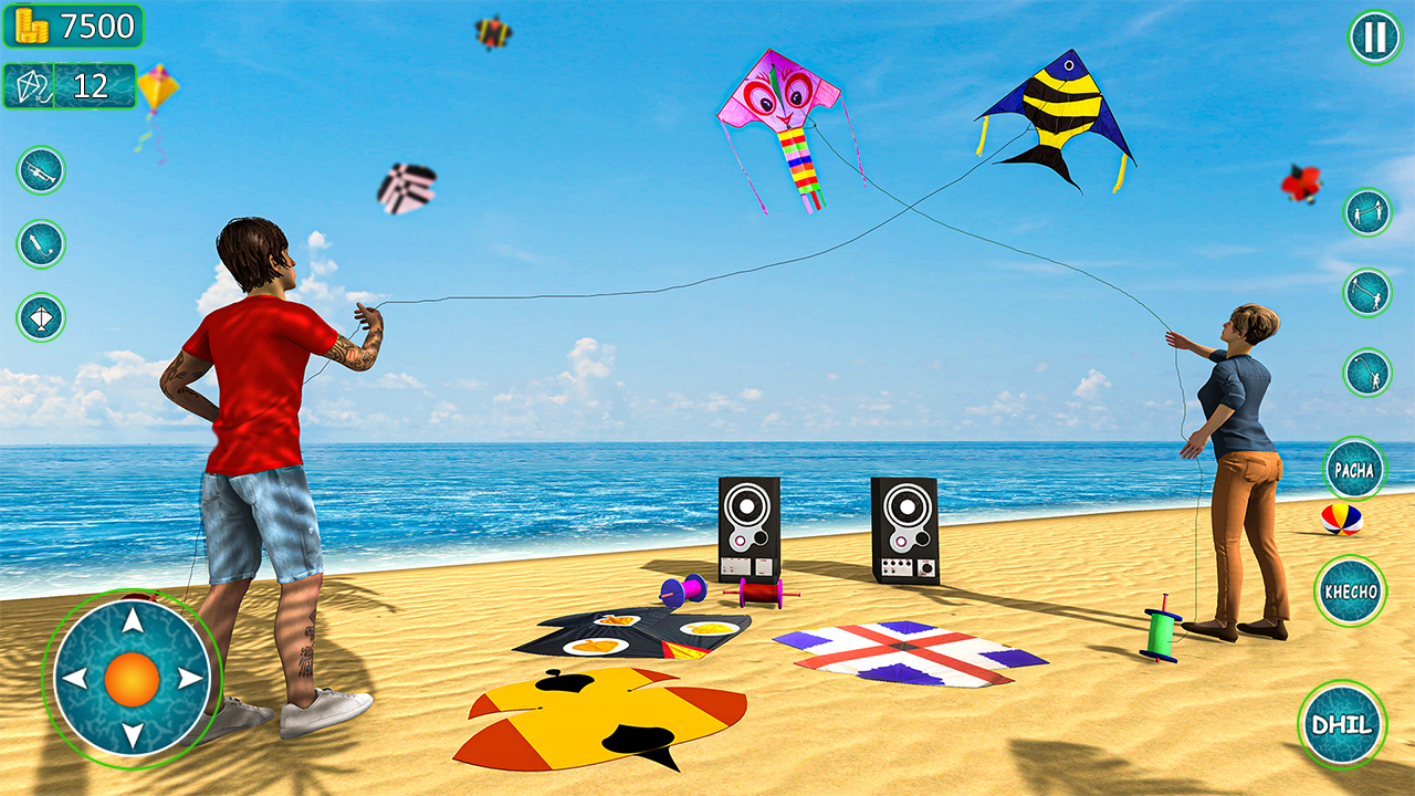 اسکرین شات 3 بازی Kite Basant: Kite Flying Games