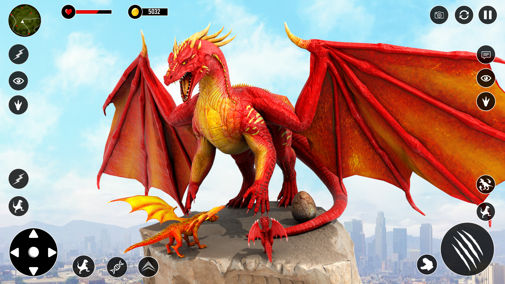 اسکرین شات 1 برنامه Dragon City Games-Dragon Sim