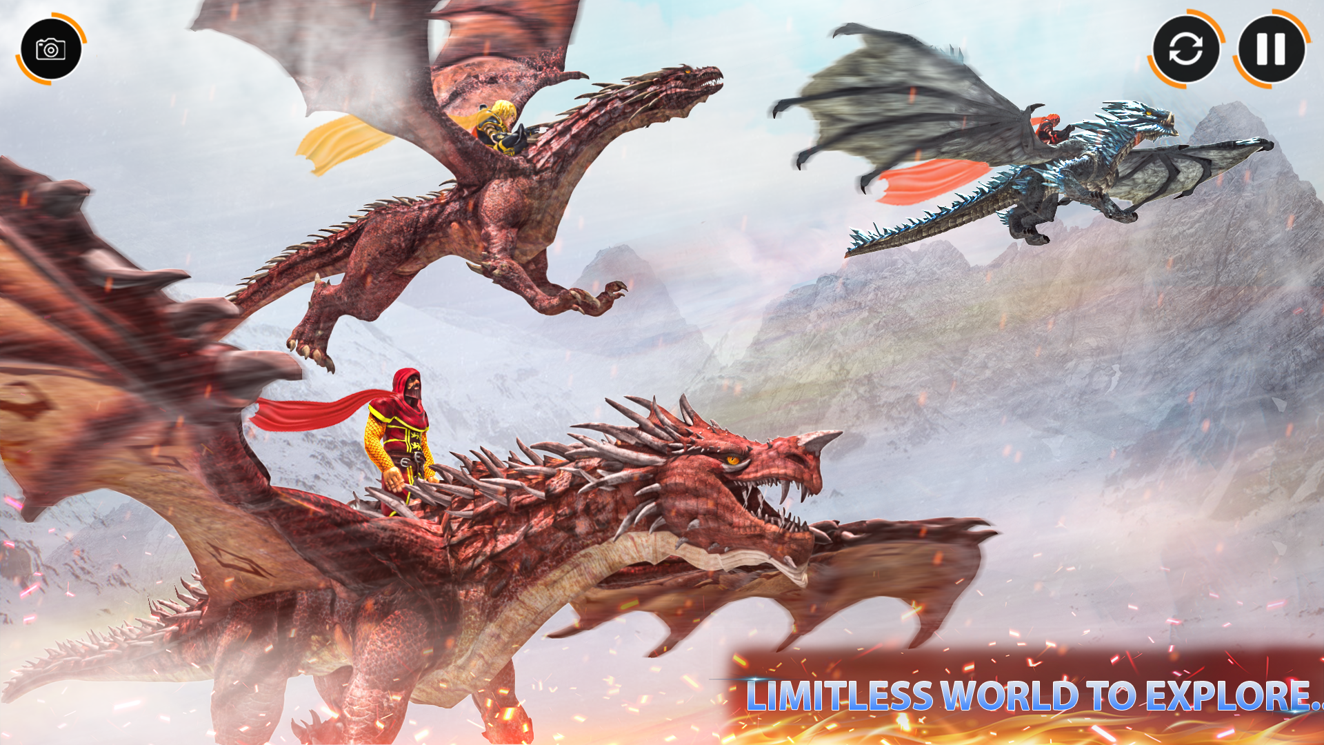 اسکرین شات 4 برنامه Dragon City Games-Dragon Sim