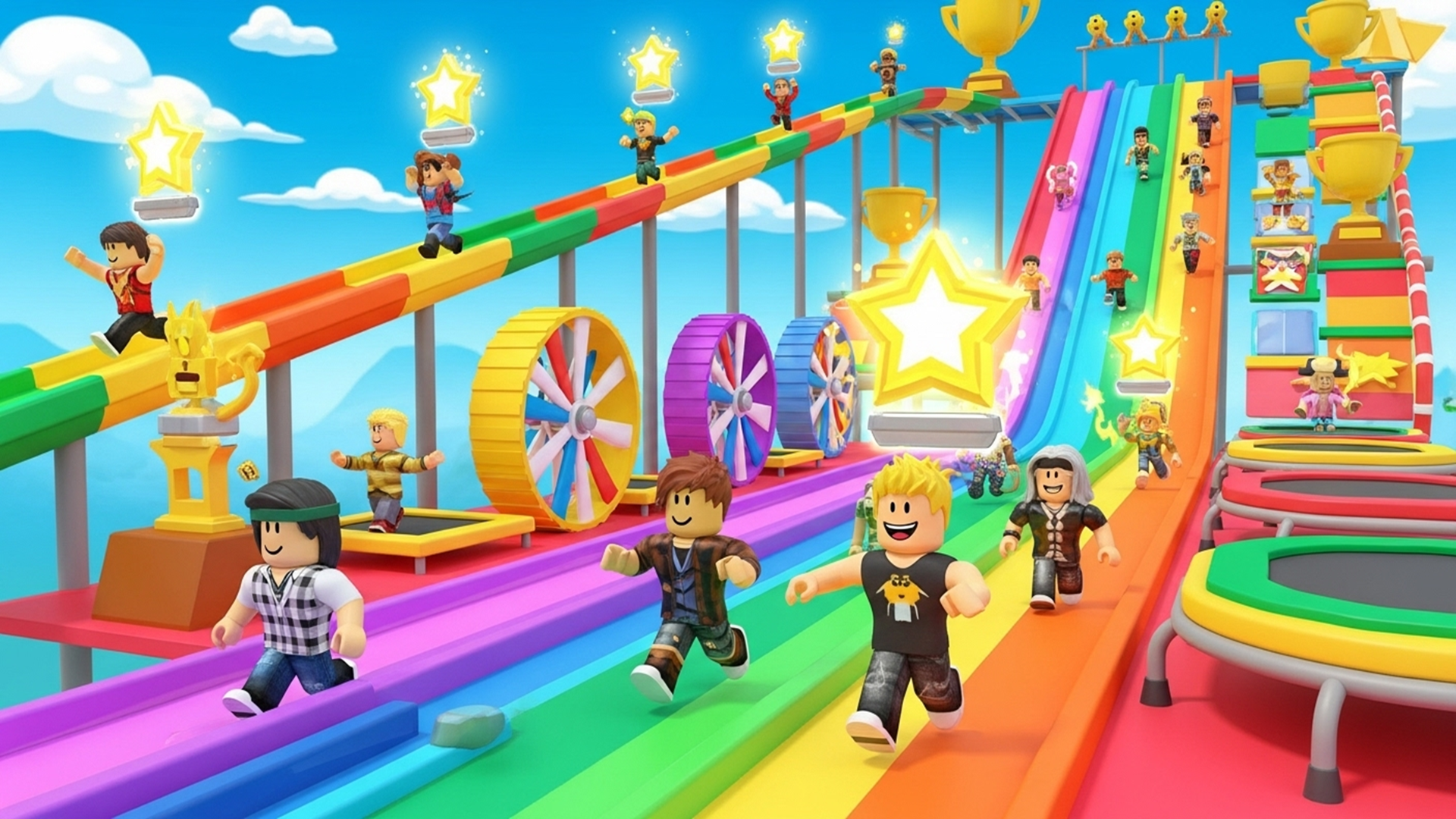 اسکرین شات 2 بازی Obby Parkour Stunt Game