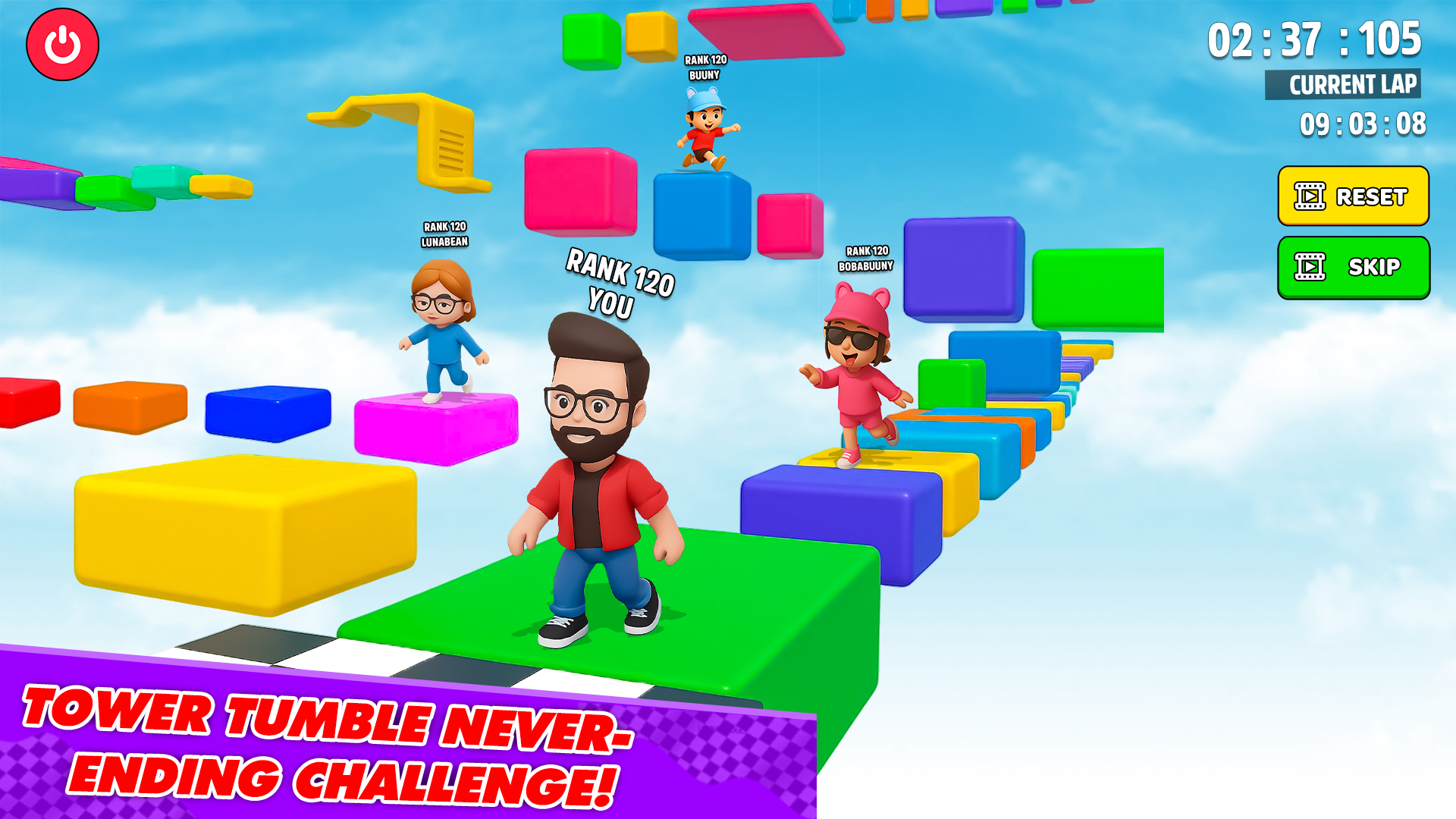 اسکرین شات 3 بازی Obby Parkour Stunt Game