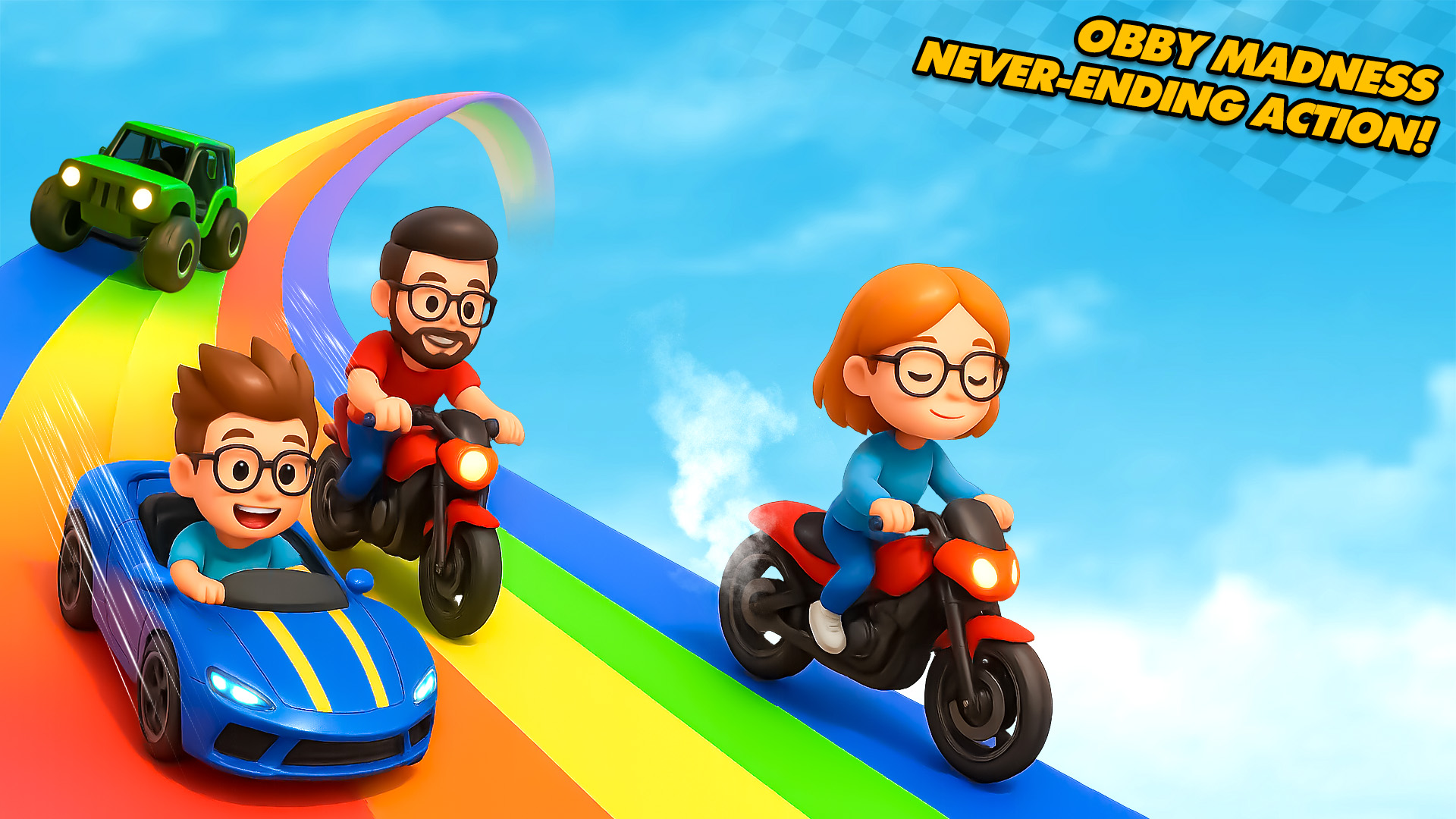 اسکرین شات 2 بازی Obby Parkour Stunt Game