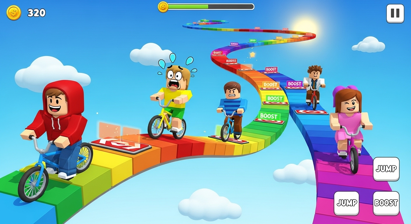 اسکرین شات 1 بازی Obby Parkour Stunt Game