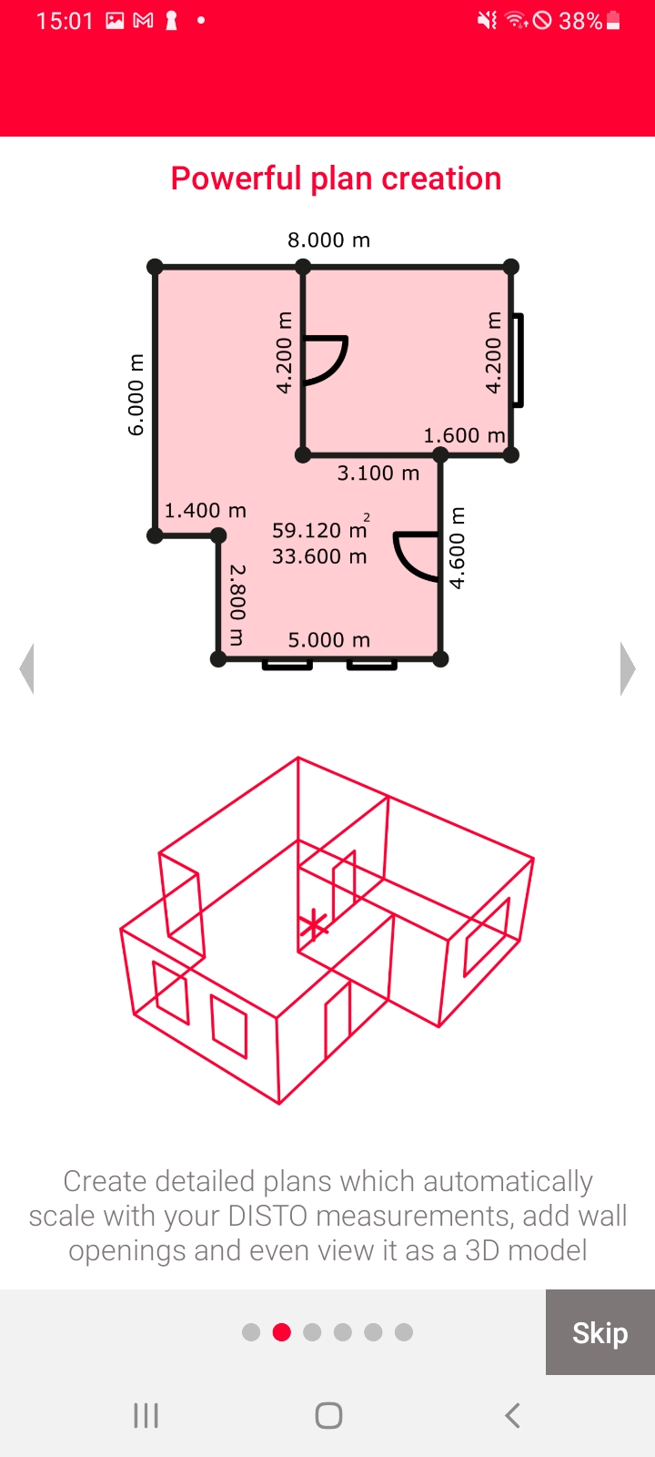 اسکرین شات 2 برنامه Leica DISTO™ Plan