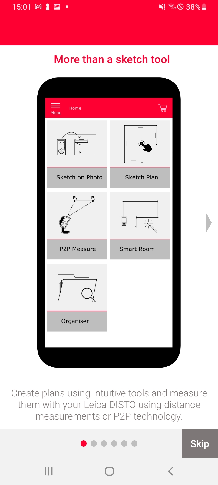 اسکرین شات 1 برنامه Leica DISTO™ Plan