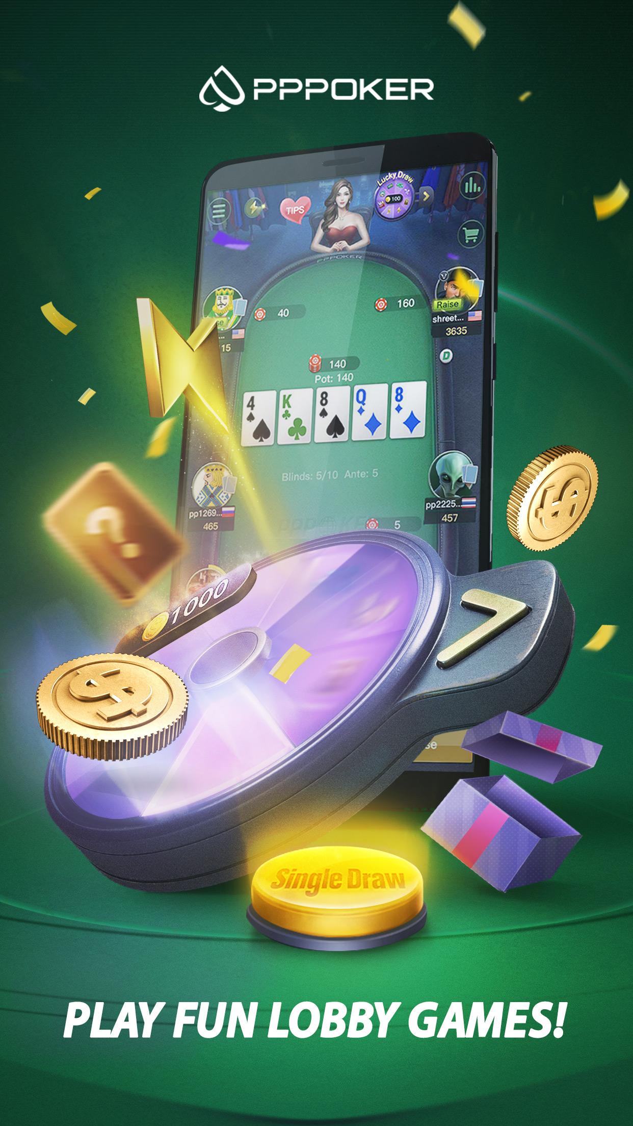 اسکرین شات 1 بازی PPPoker-Free Poker&Home Games