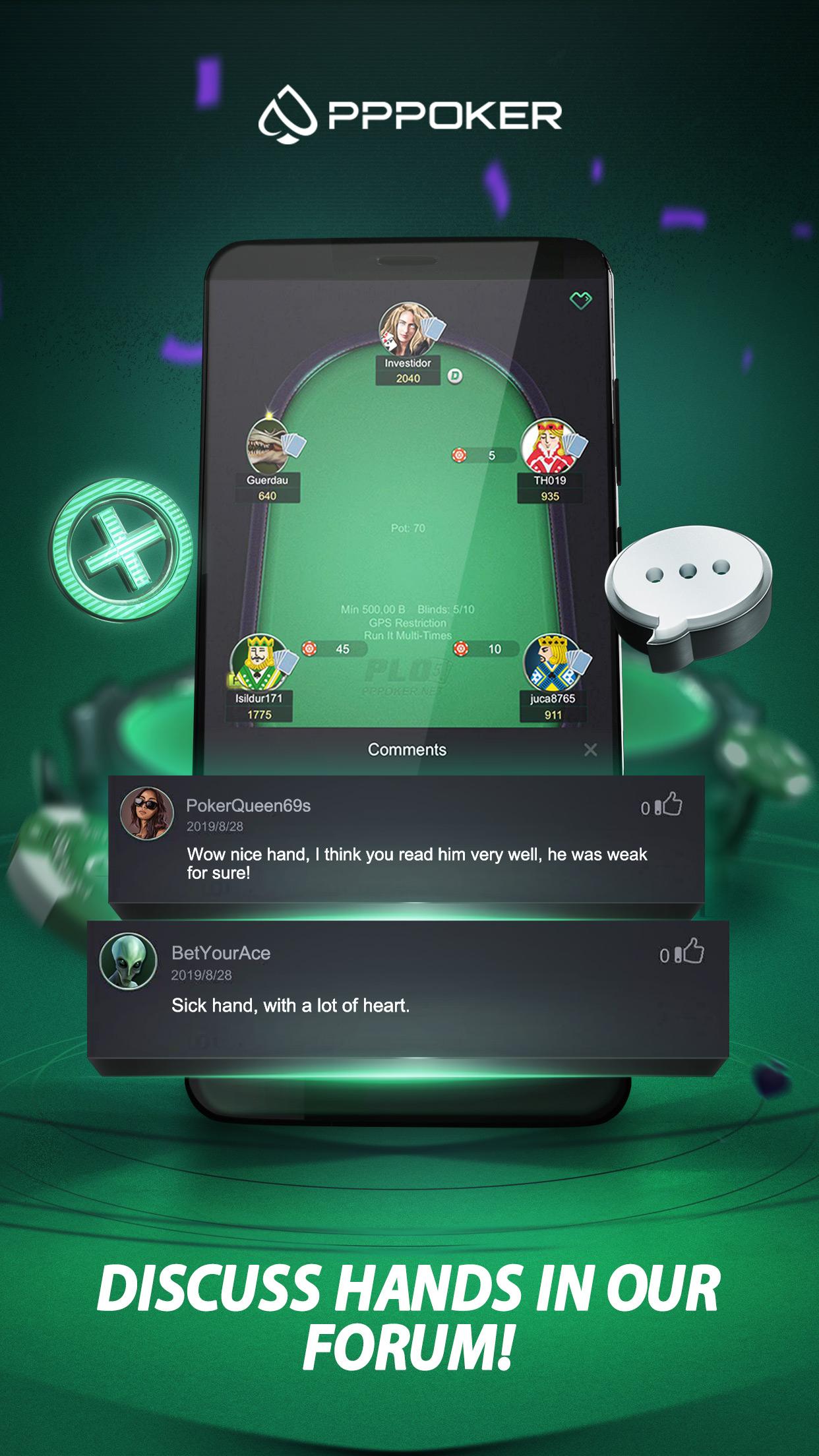 اسکرین شات 5 بازی PPPoker-Free Poker&Home Games