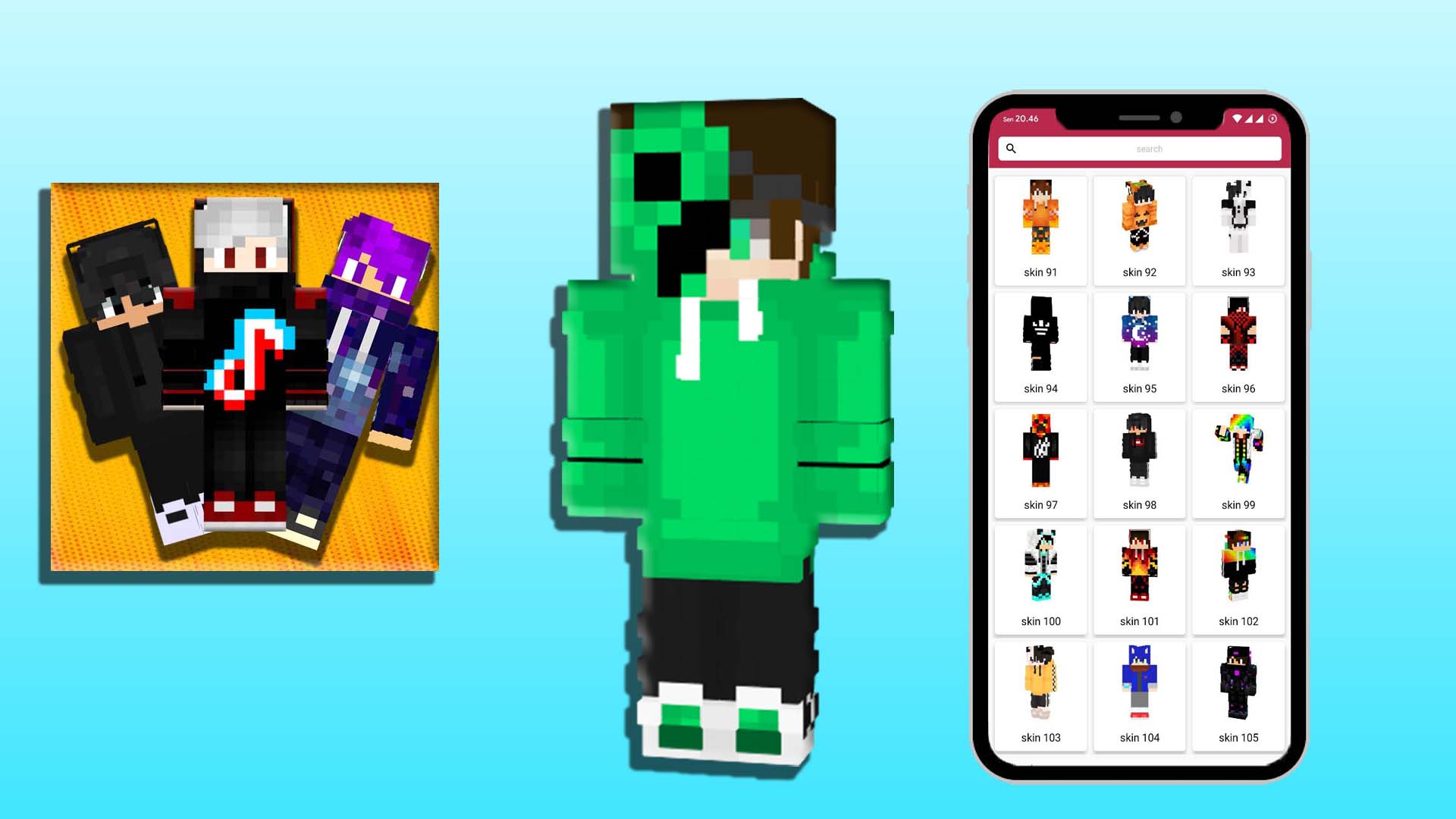اسکرین شات 2 برنامه Skin Boys For Minecraft
