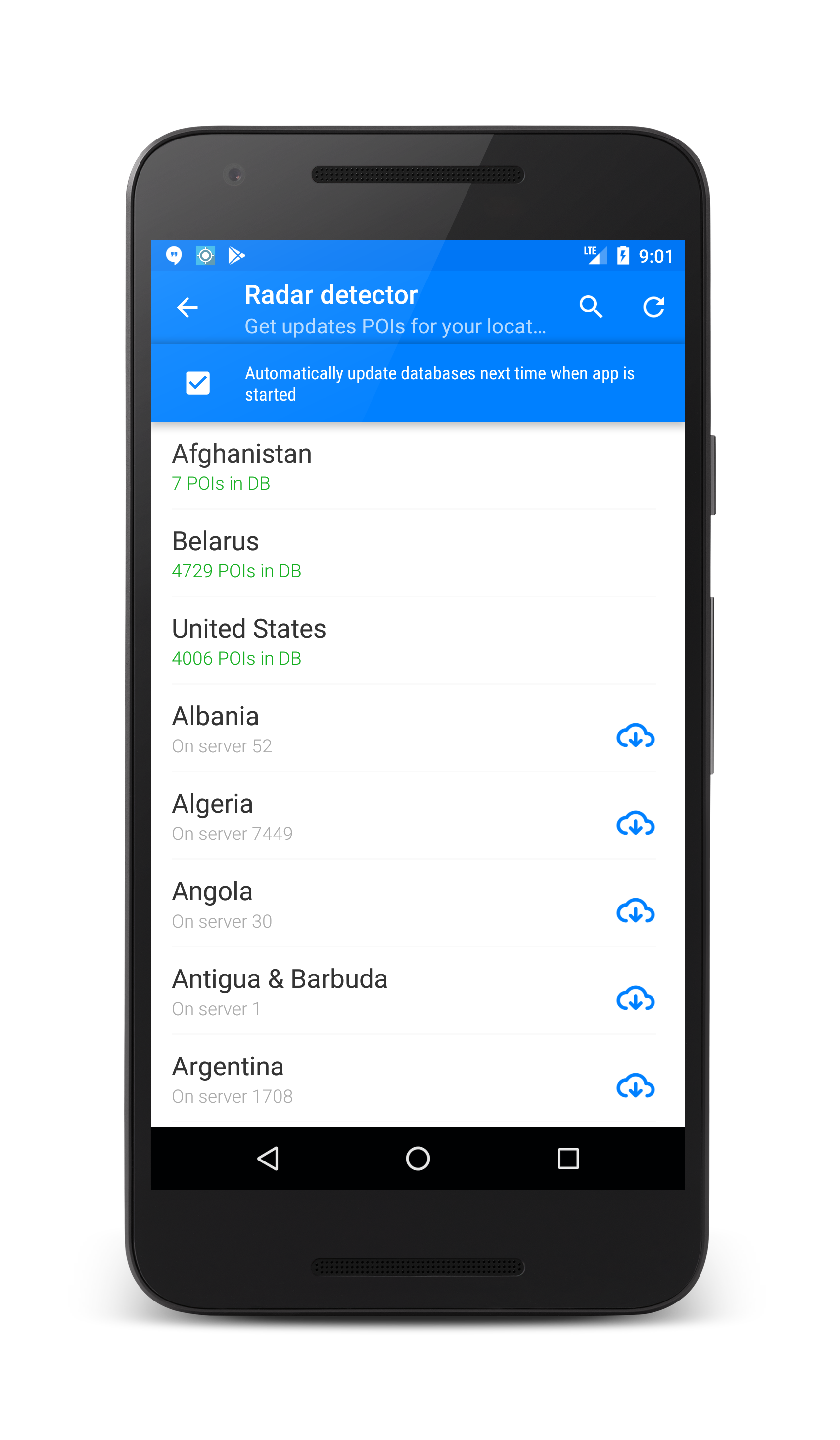 اسکرین شات 1 برنامه Speed Camera Radar (Light)