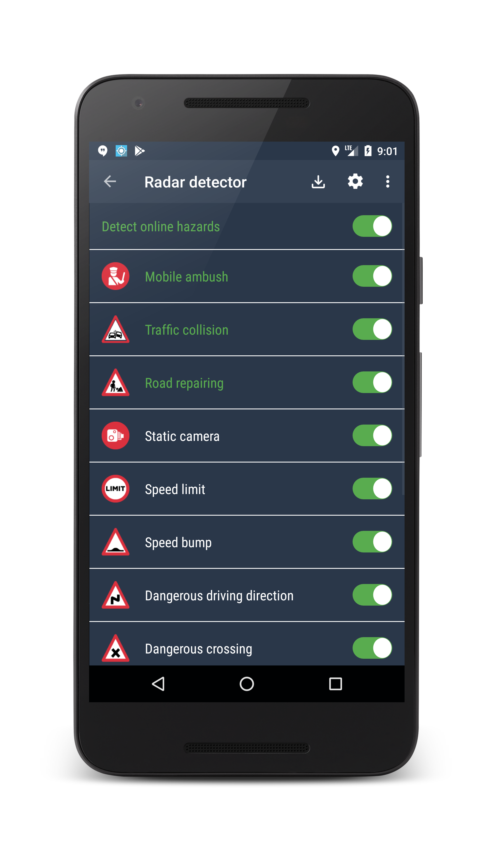 اسکرین شات 5 برنامه Speed Camera Radar (Light)
