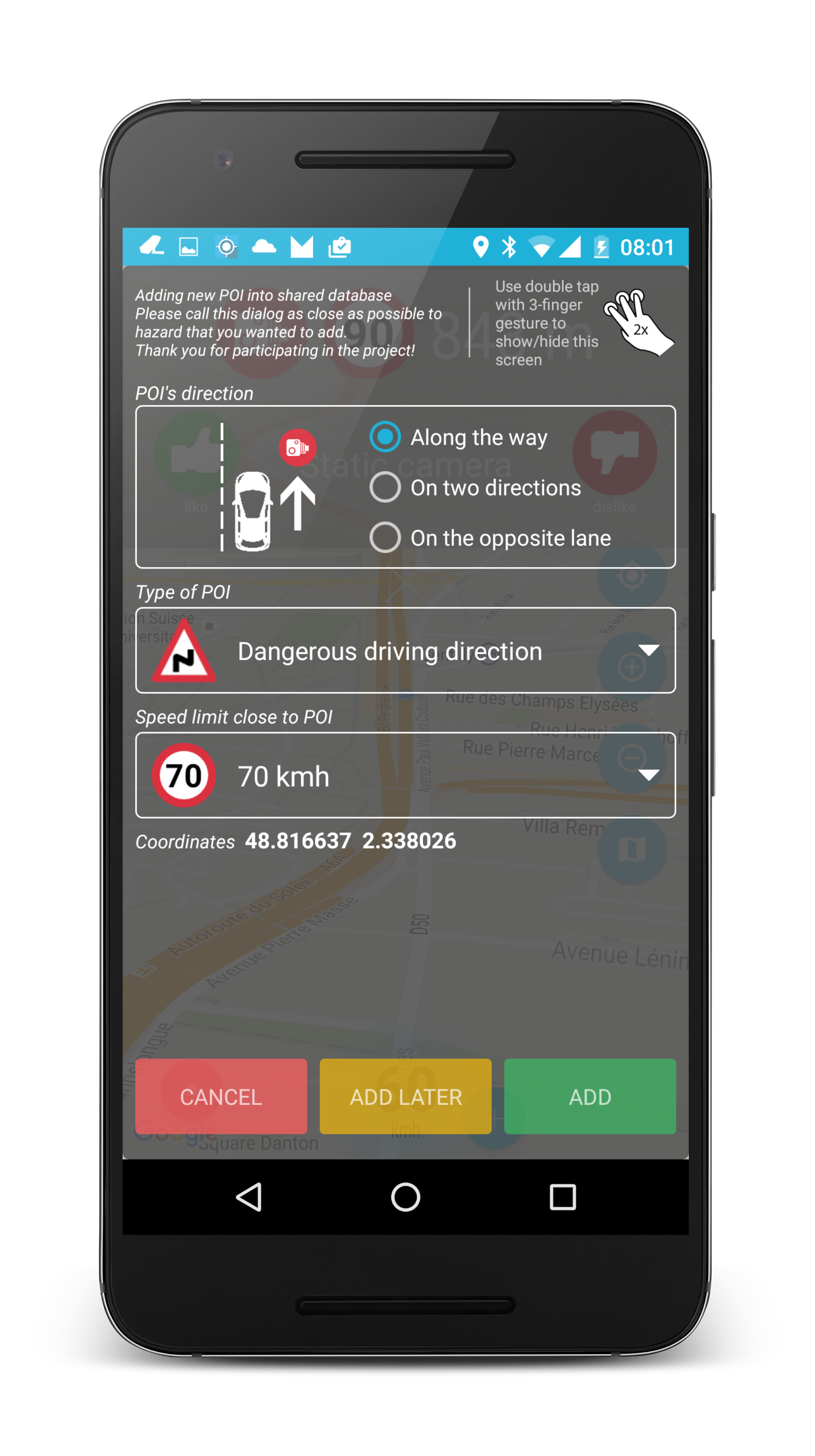 اسکرین شات 8 برنامه Speed Camera Detector