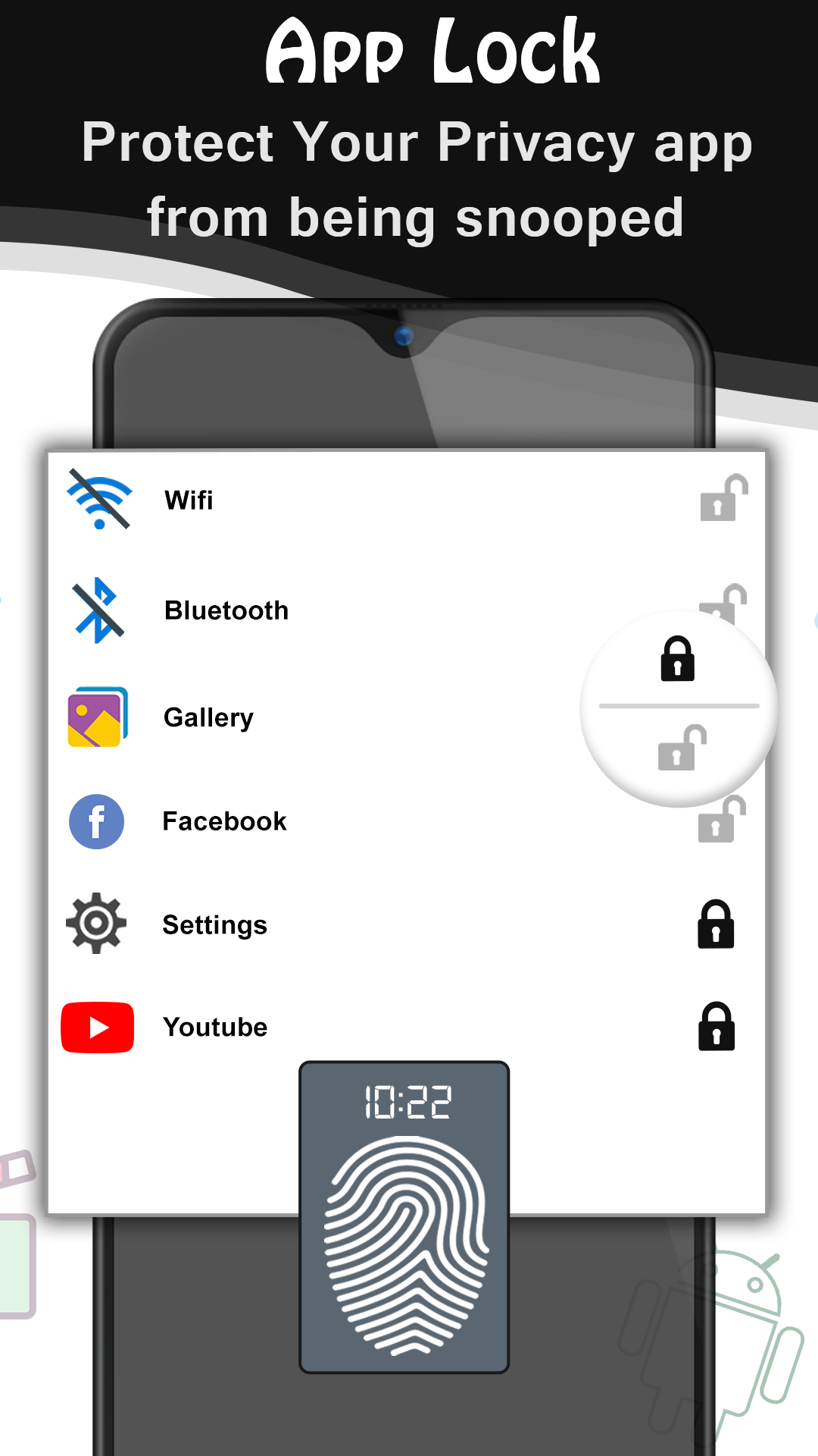 اسکرین شات برنامه Vault clock : Photo Video Lock 3