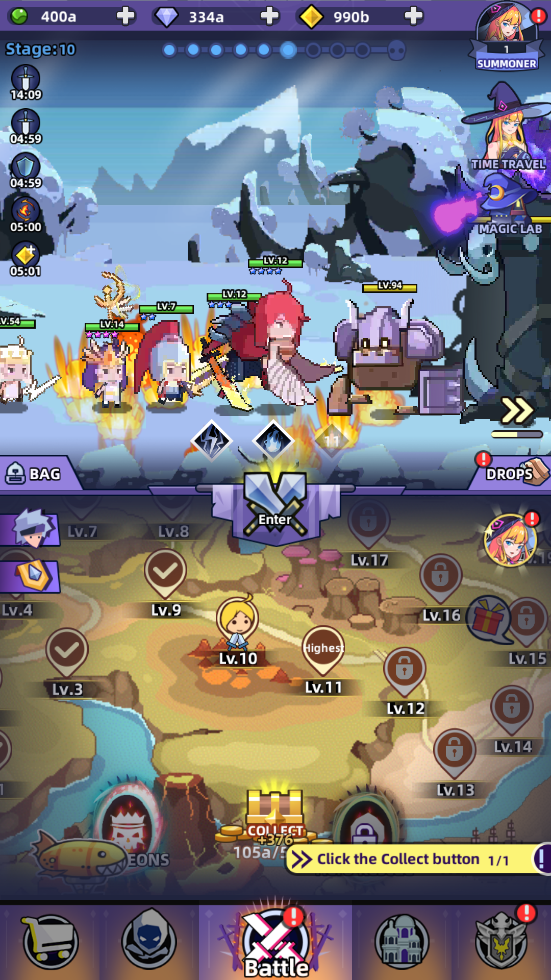 اسکرین شات 3 بازی Idle Summoner : Grand Battle