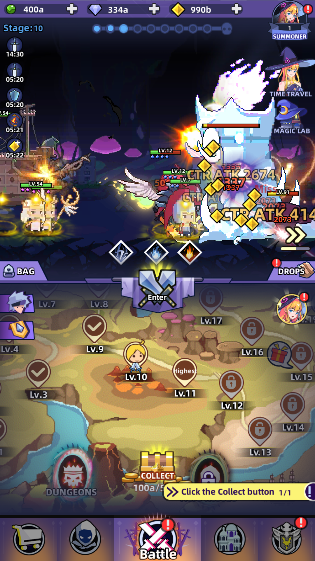اسکرین شات 2 بازی Idle Summoner : Grand Battle