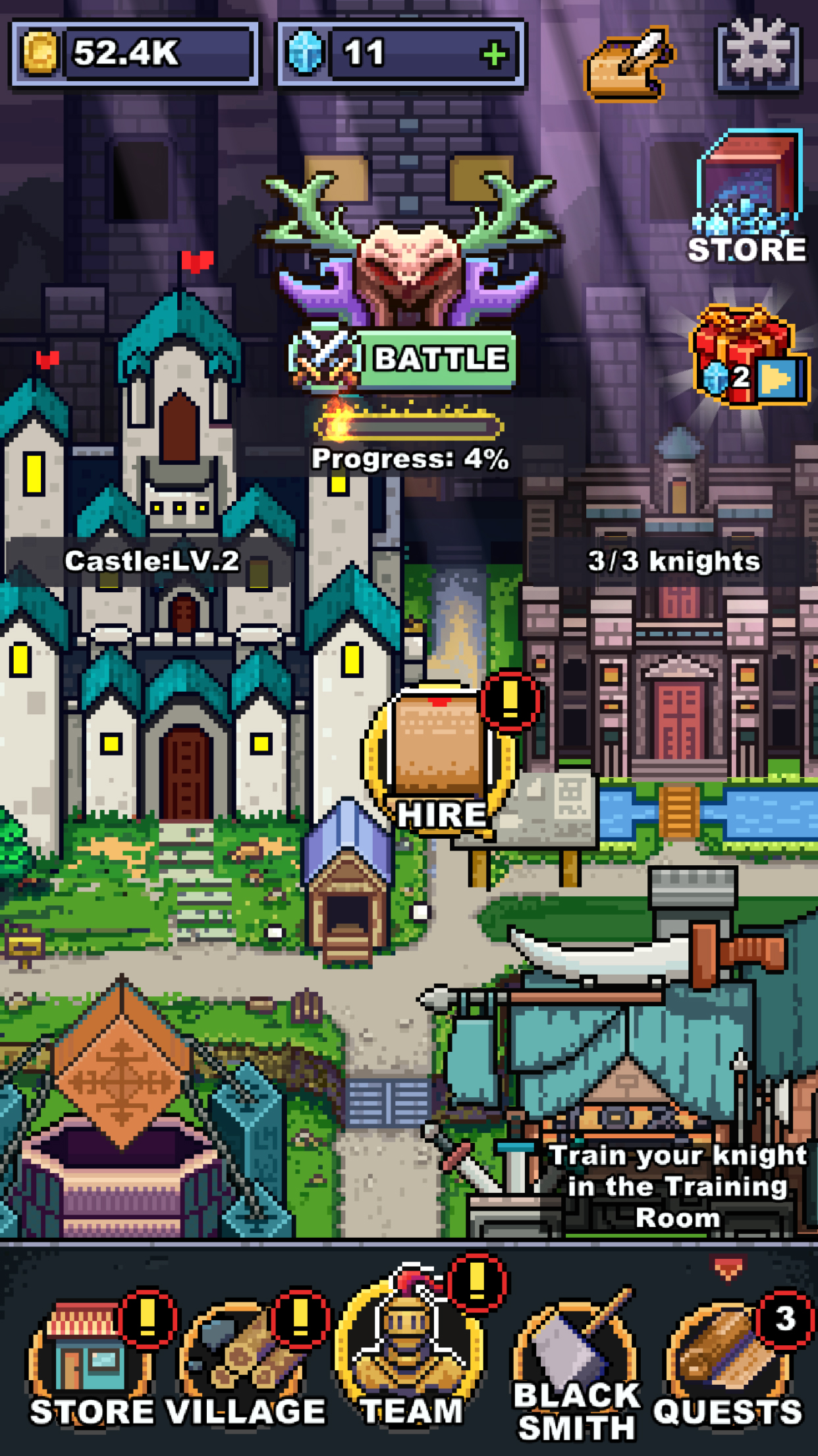 اسکرین شات 2 بازی Infinite Knights - Idle RPG