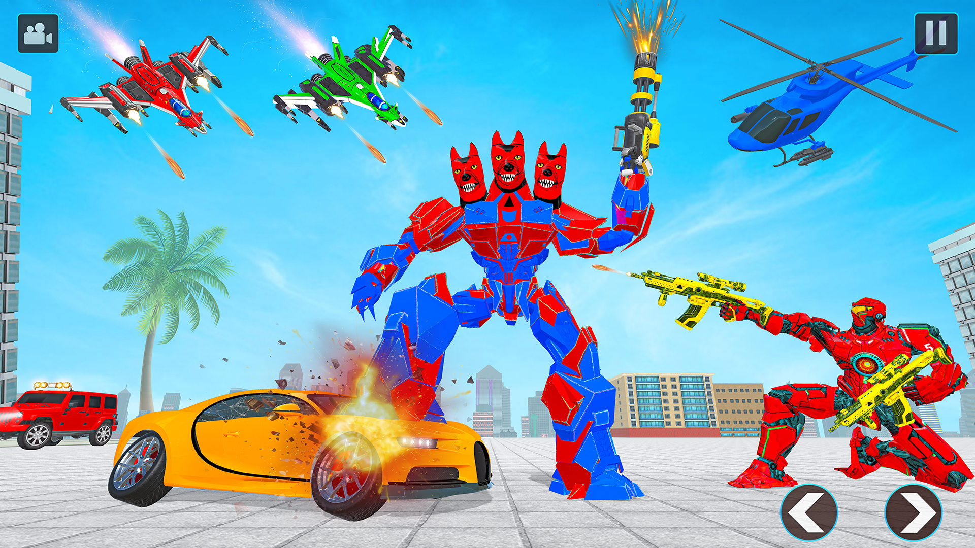 اسکرین شات 7 برنامه Wild Jackal Robot Bike Games