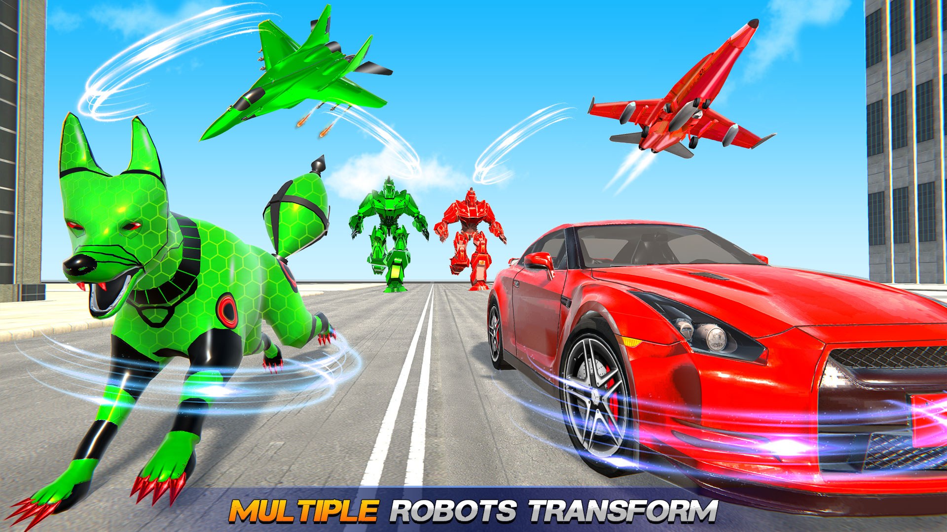 اسکرین شات 8 برنامه Wild Jackal Robot Bike Games