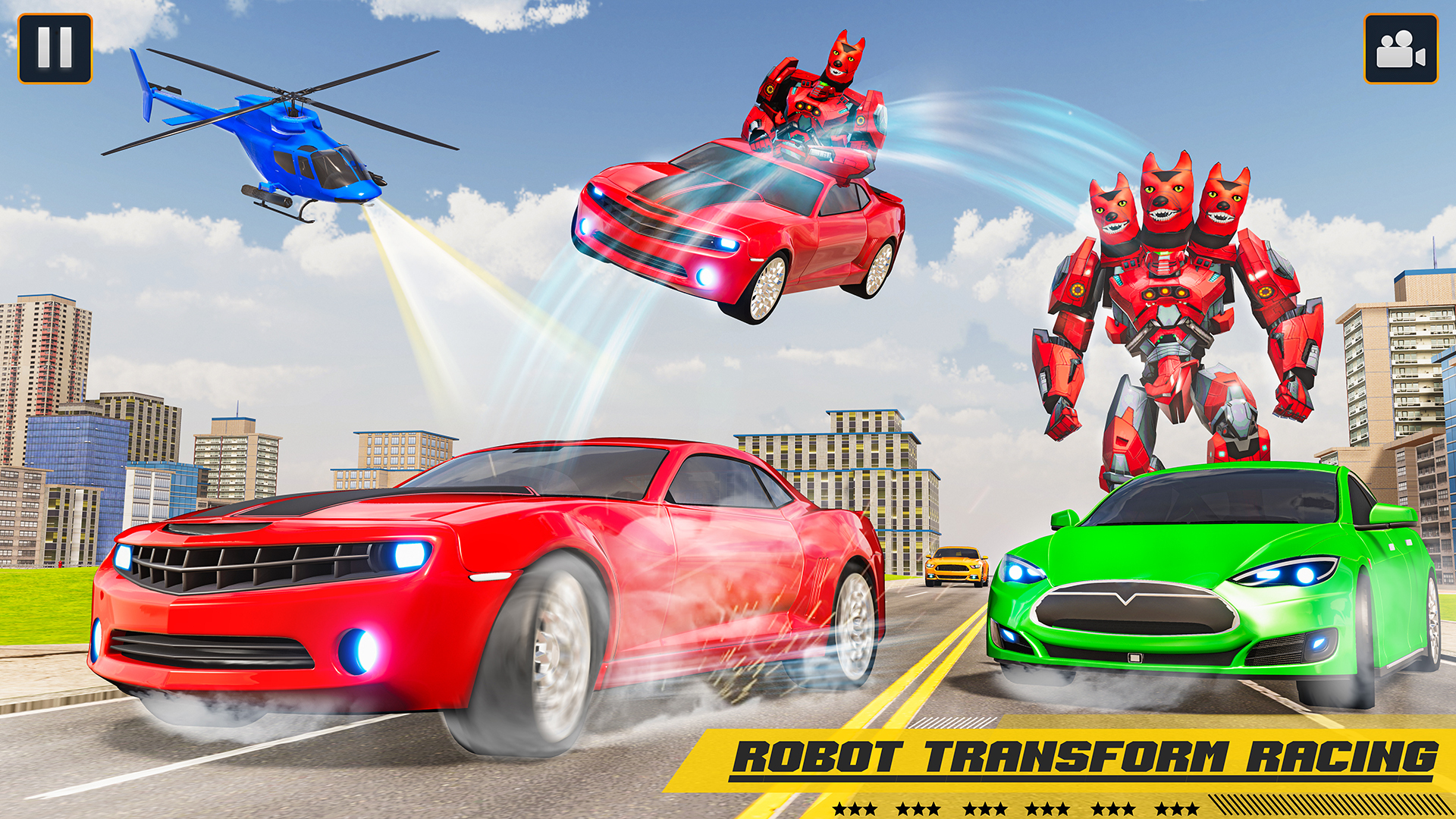 اسکرین شات 3 برنامه Wild Jackal Robot Bike Games