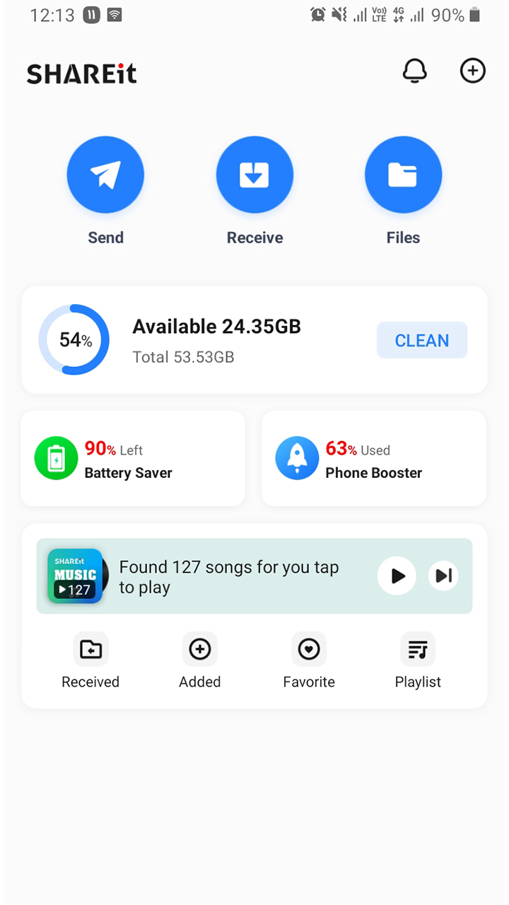 اسکرین شات 7 برنامه شیریت - SHAREit کلینر