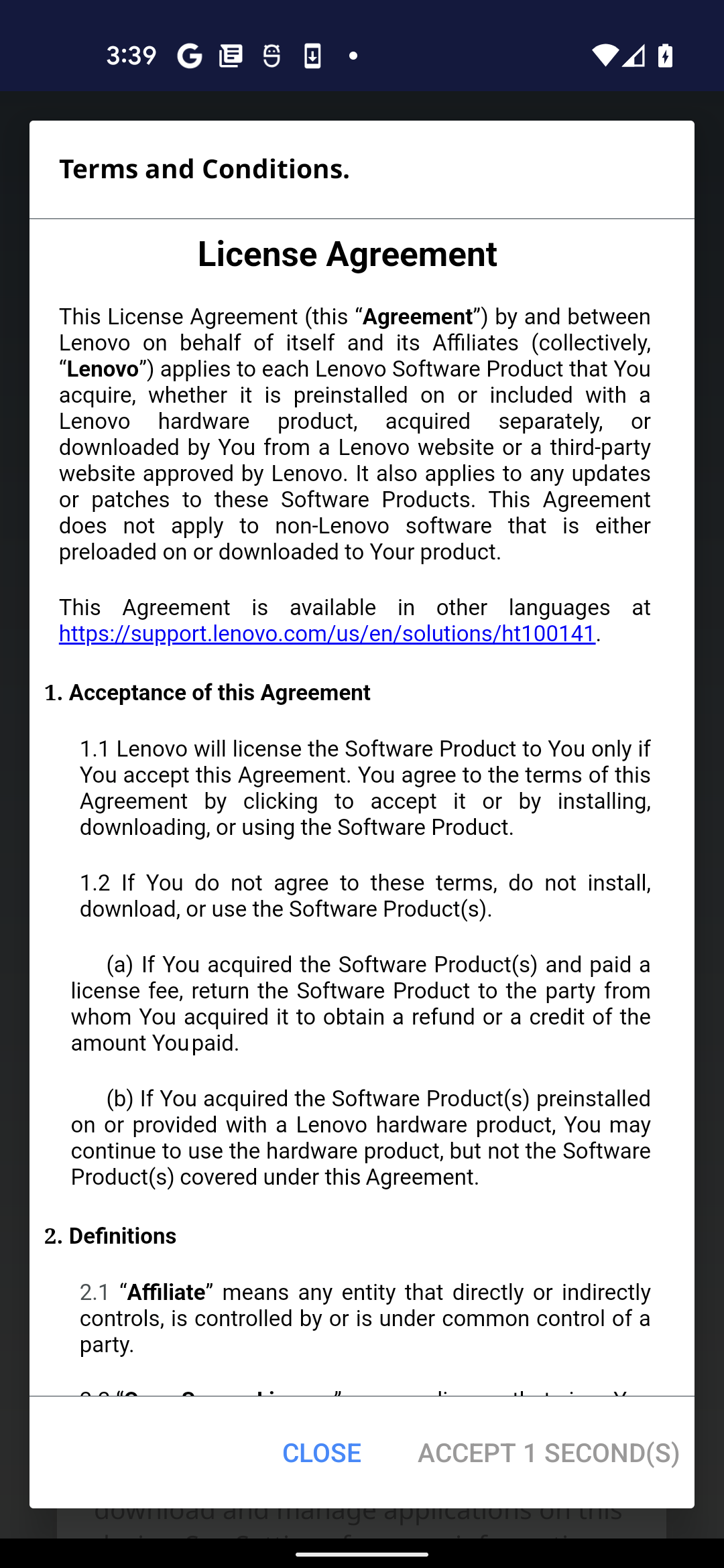 اسکرین شات 2 برنامه Lenovo Universal Device Client