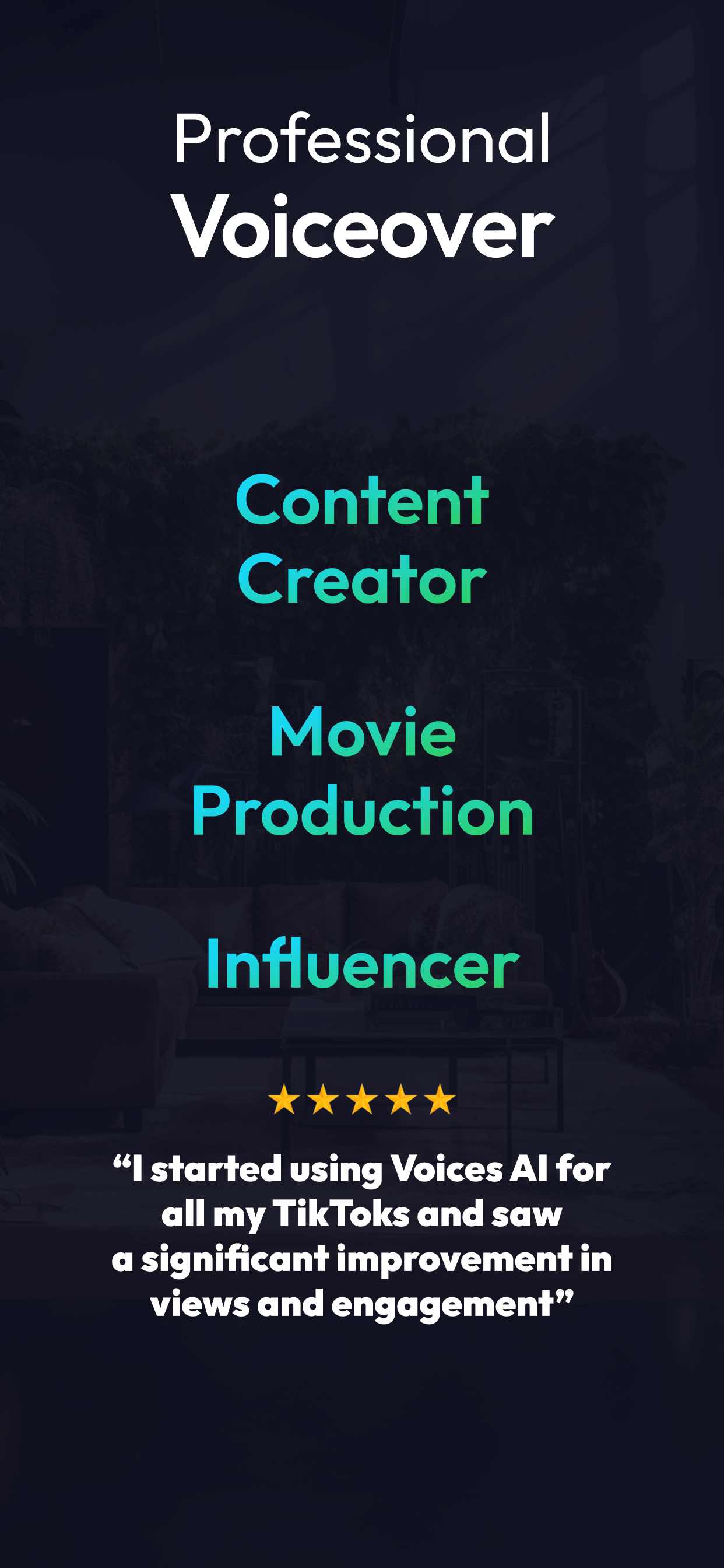 اسکرین شات 7 برنامه Voices AI: Voice Changer