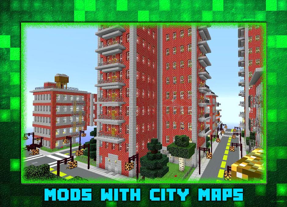 اسکرین شات 1 برنامه City Maps Mods