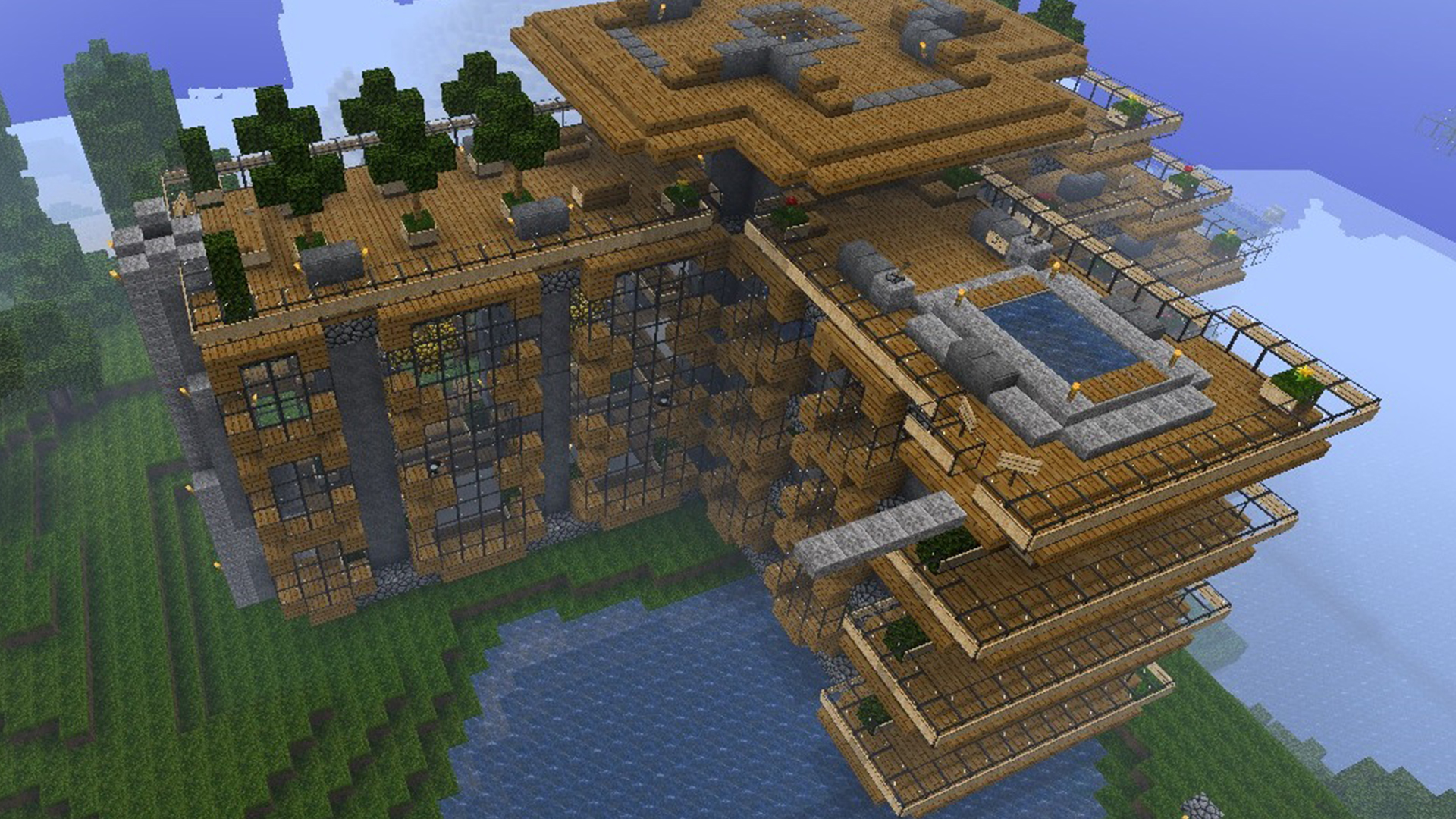 اسکرین شات 3 برنامه Big House Mod for Minecraft