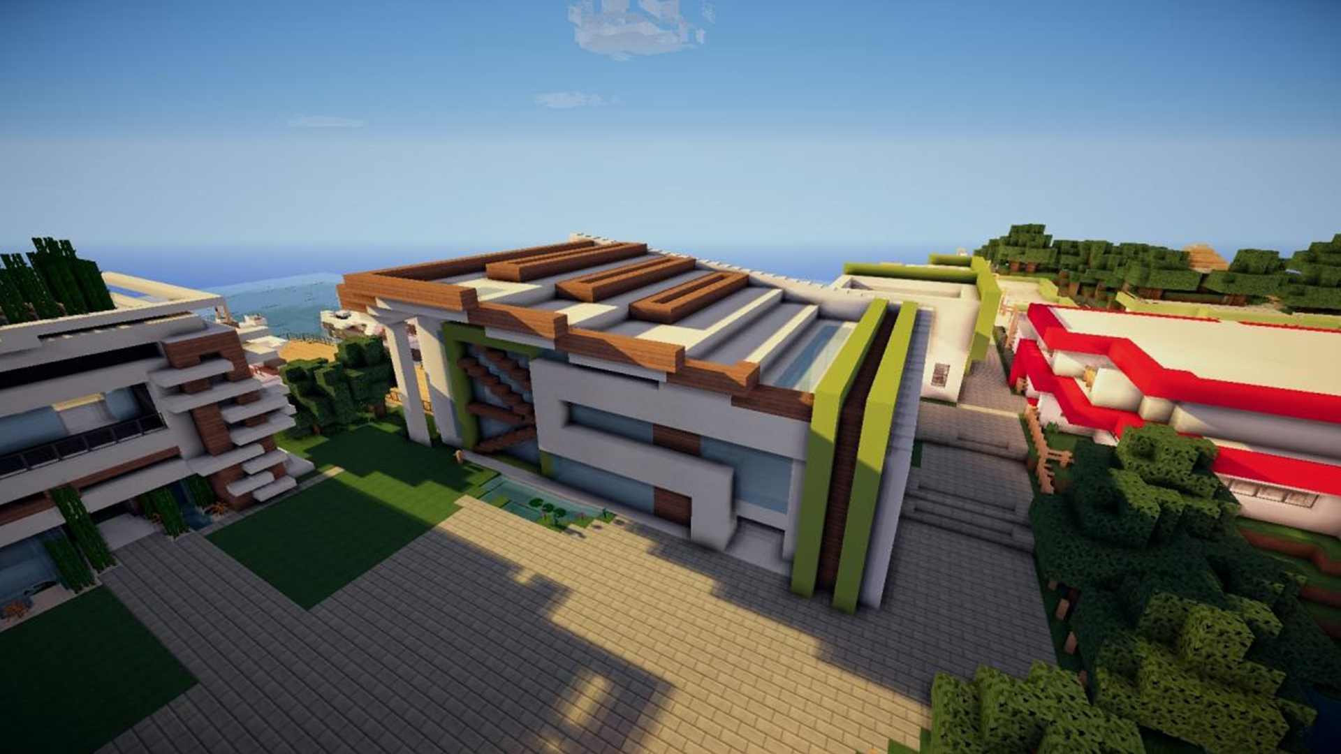 اسکرین شات 1 برنامه Big House Mod for Minecraft