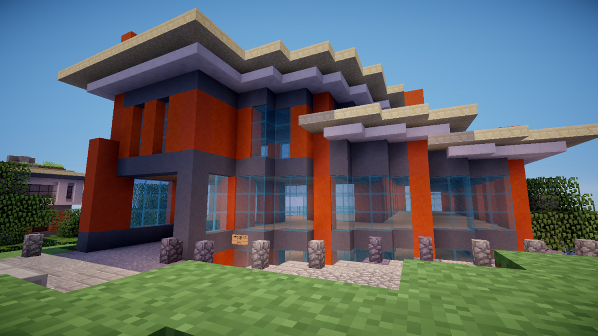 اسکرین شات 2 برنامه Big House Mod for Minecraft