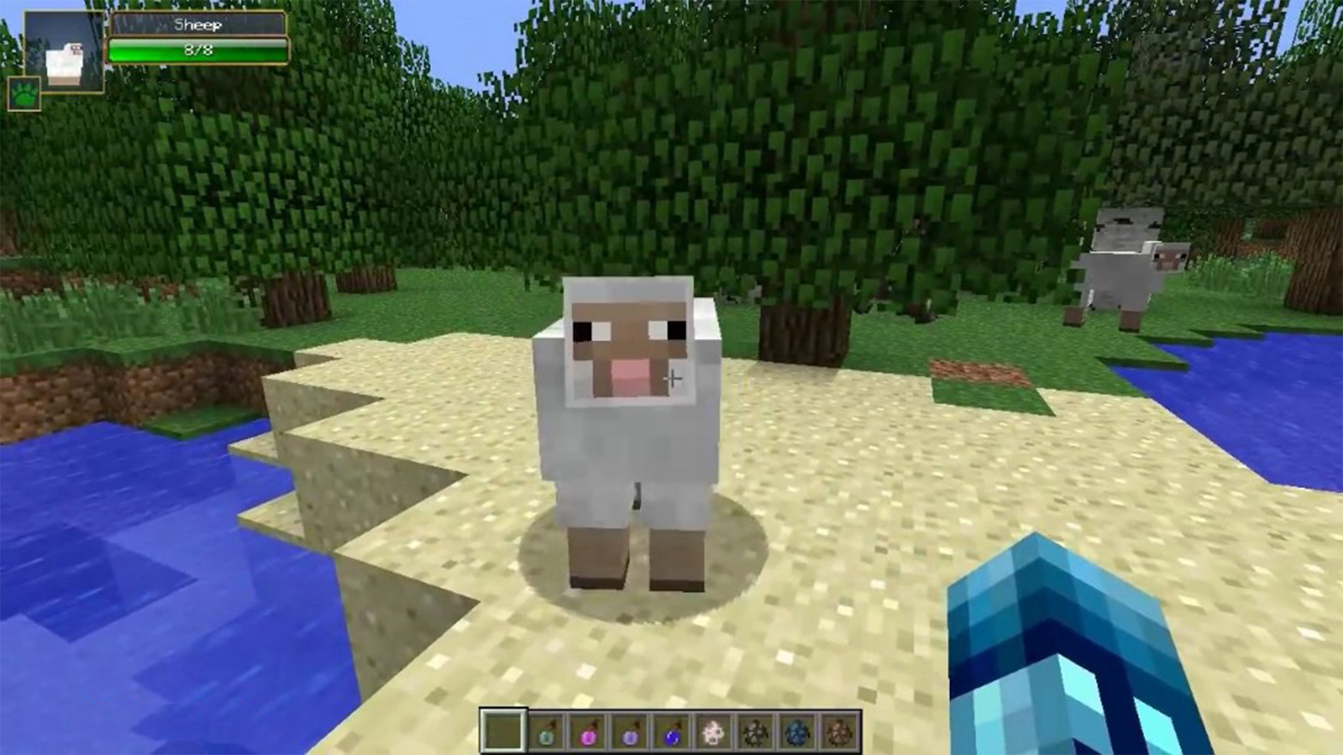 اسکرین شات 1 برنامه Damage Indicator Mod Minecraft