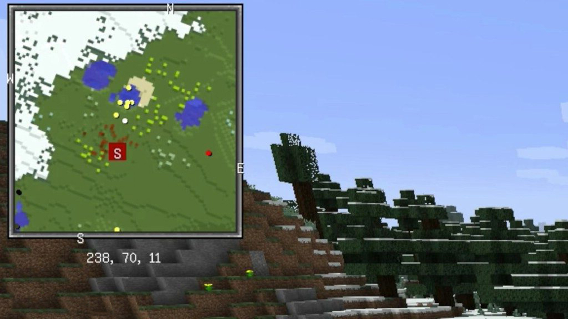 اسکرین شات 3 برنامه Minimap Mod Craft Minecraft