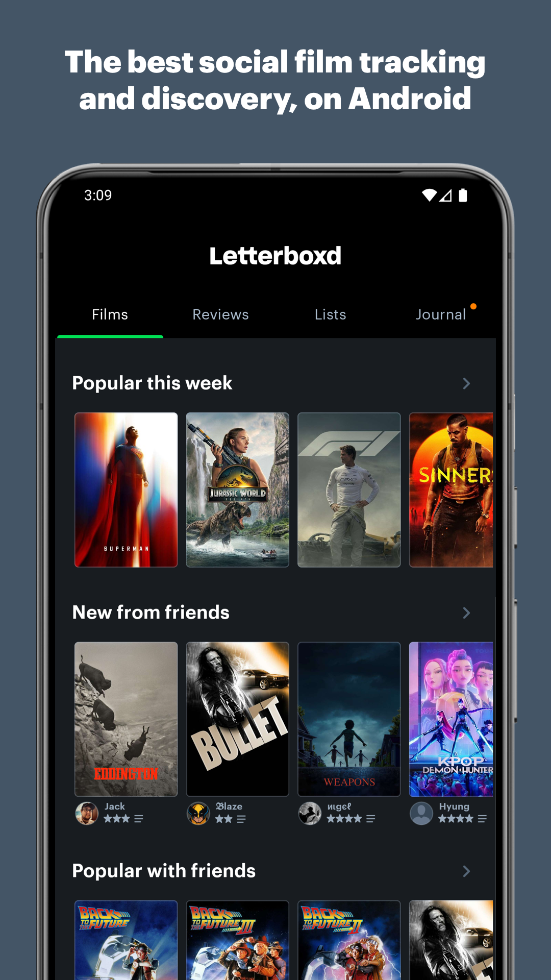 اسکرین شات 1 برنامه Letterboxd