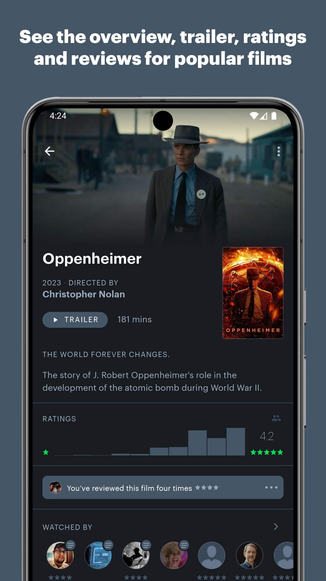 اسکرین شات 2 برنامه Letterboxd