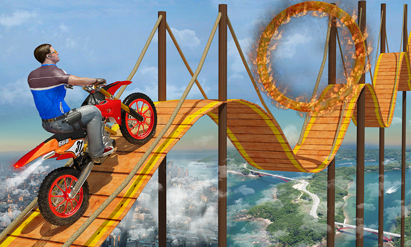 اسکرین شات 1 بازی Bike Tricks Trail Stunt Master