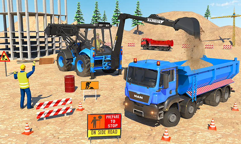 اسکرین شات 3 بازی Highway Construction Games 3d