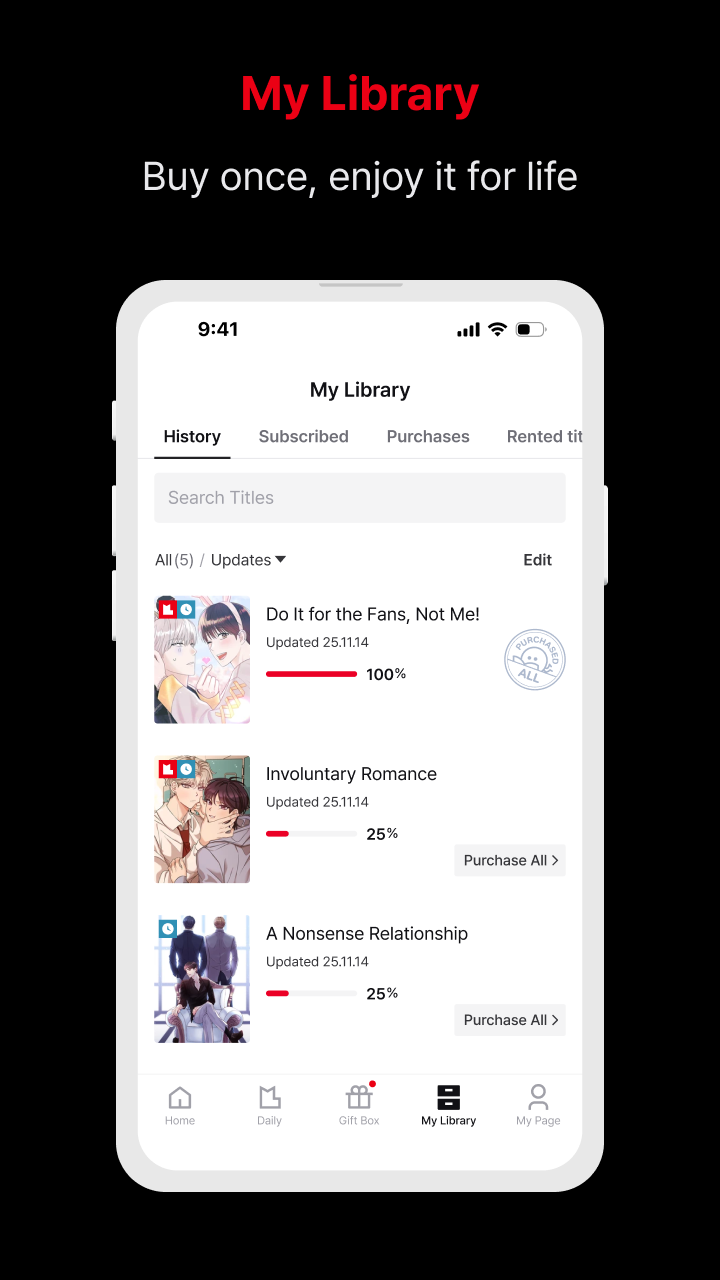 اسکرین شات 8 برنامه Lezhin Comics - Daily Releases