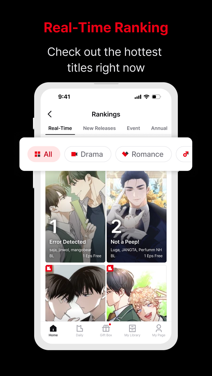 اسکرین شات 7 برنامه Lezhin Comics - Daily Releases