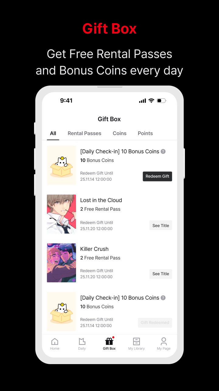 اسکرین شات 4 برنامه Lezhin Comics - Daily Releases