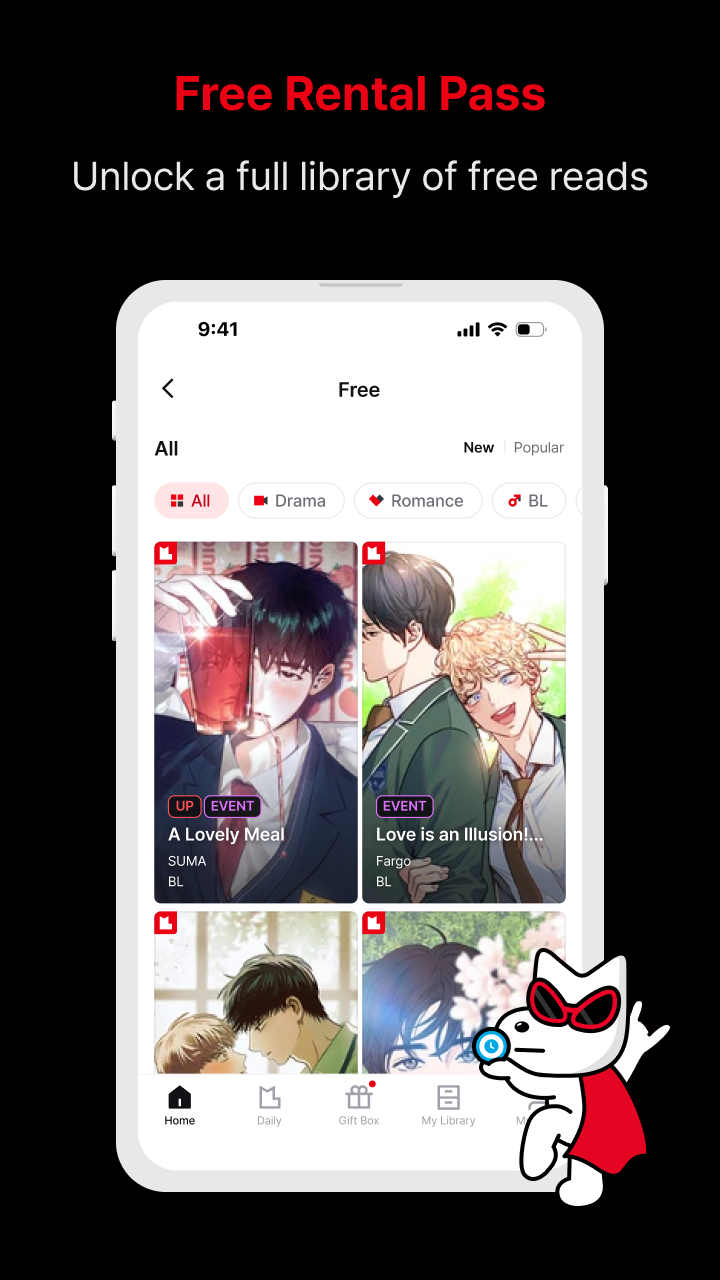 اسکرین شات 5 برنامه Lezhin Comics - Daily Releases