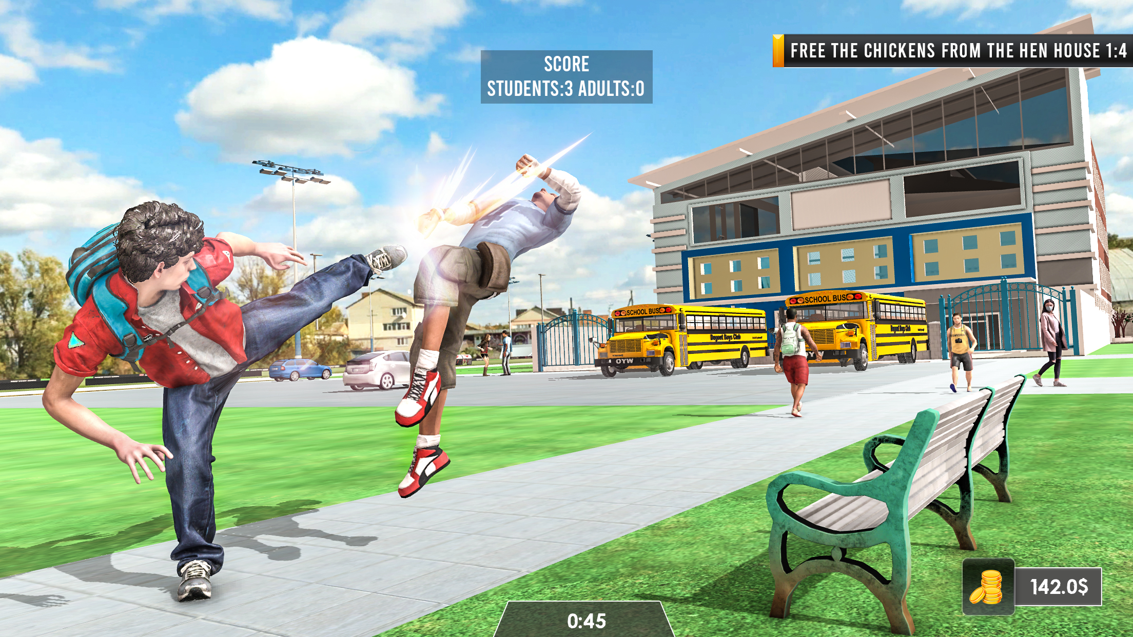 اسکرین شات 2 بازی Bad Bully Guys High School