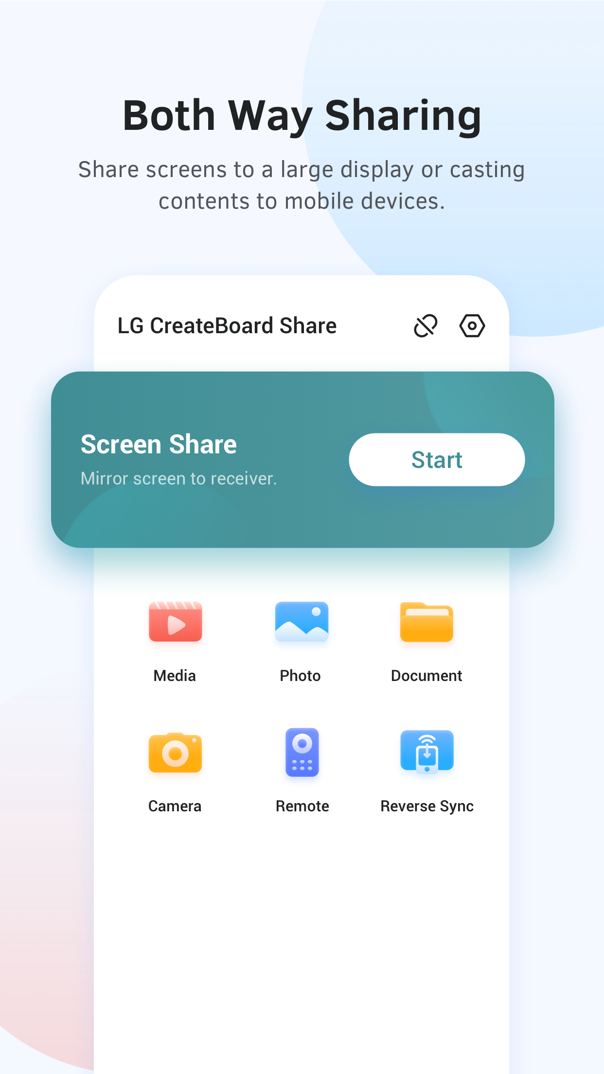 اسکرین شات 1 برنامه LG CreateBoard Share