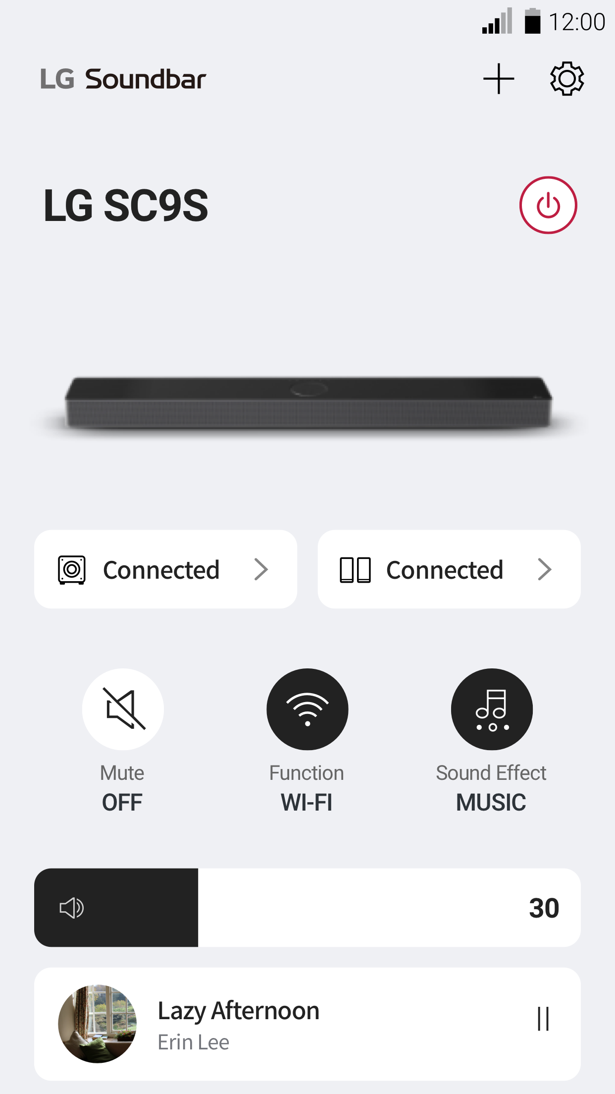اسکرین شات 3 برنامه LG Soundbar