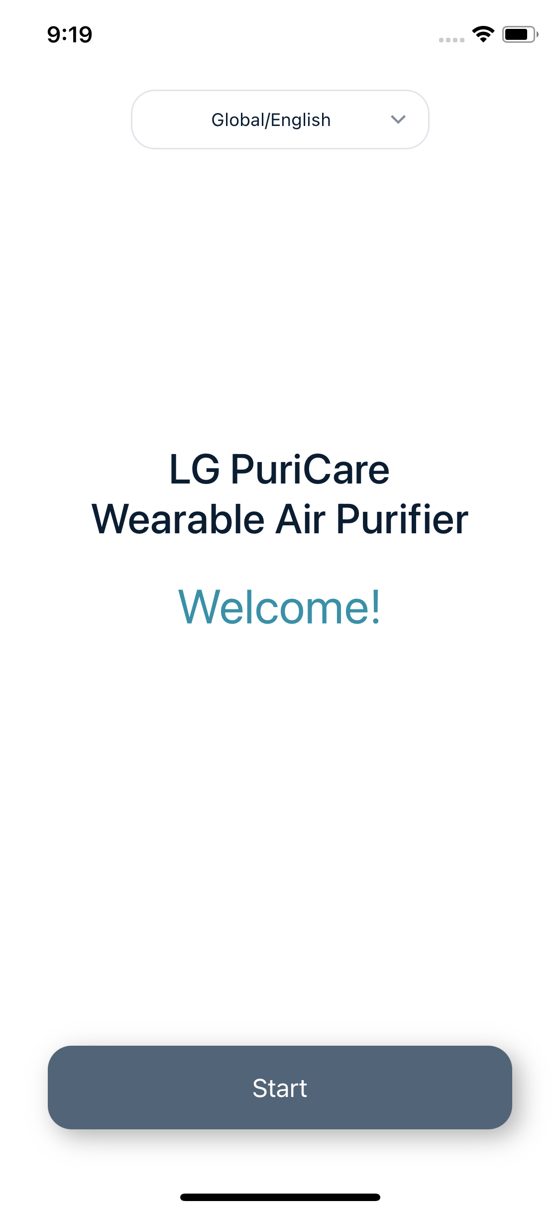 اسکرین شات 1 برنامه LG PuriCare Wearable
